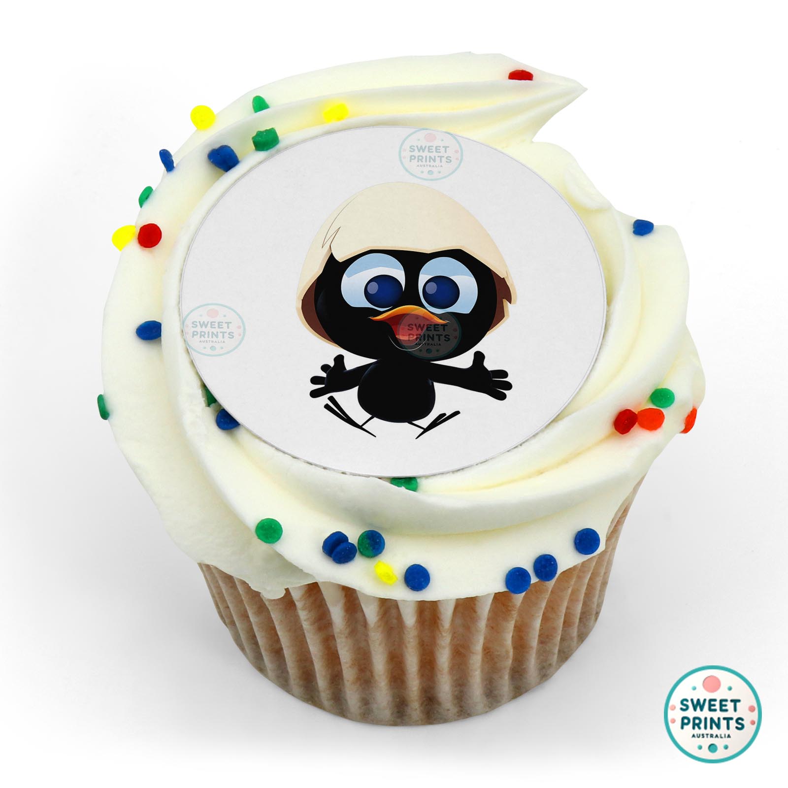 Calimero Happy Jumping edible cake topper