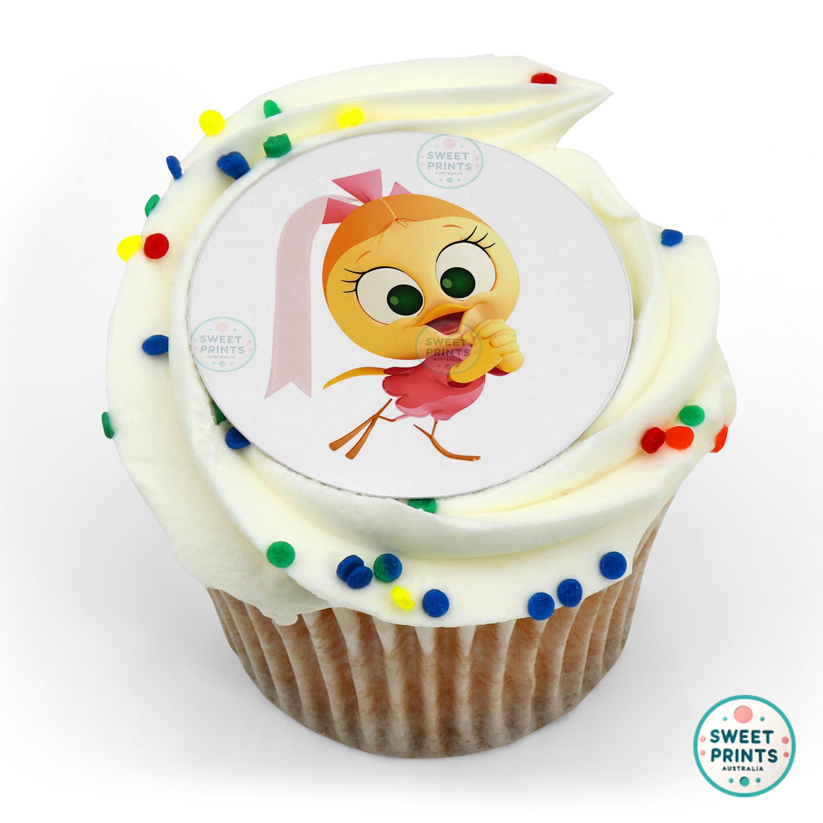 Calimero Priscilla edible cake topper