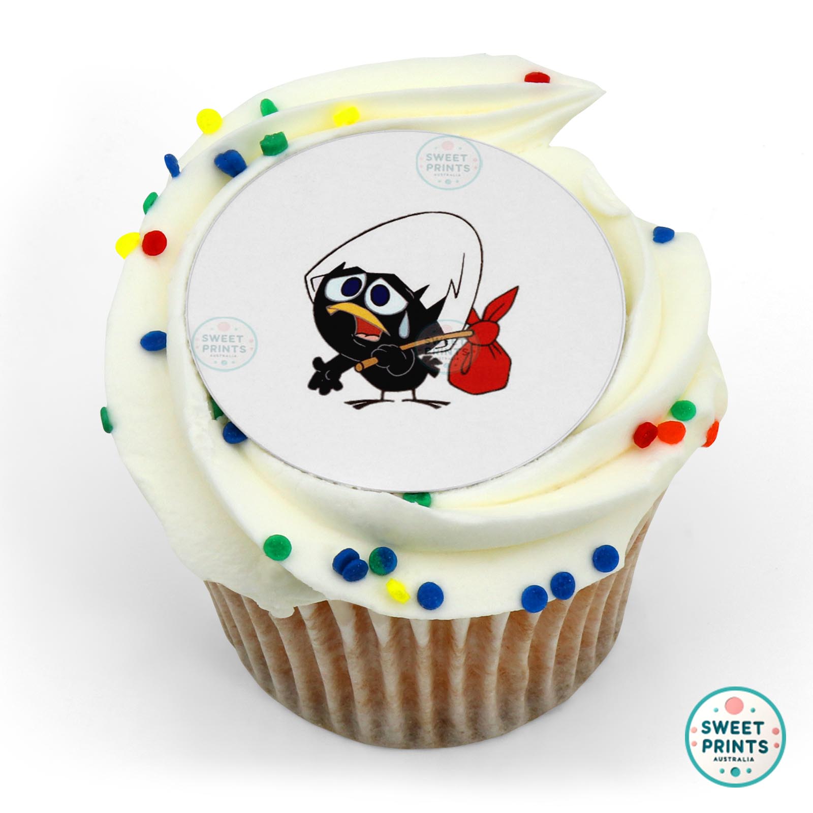 Calimero Sad edible cake topper