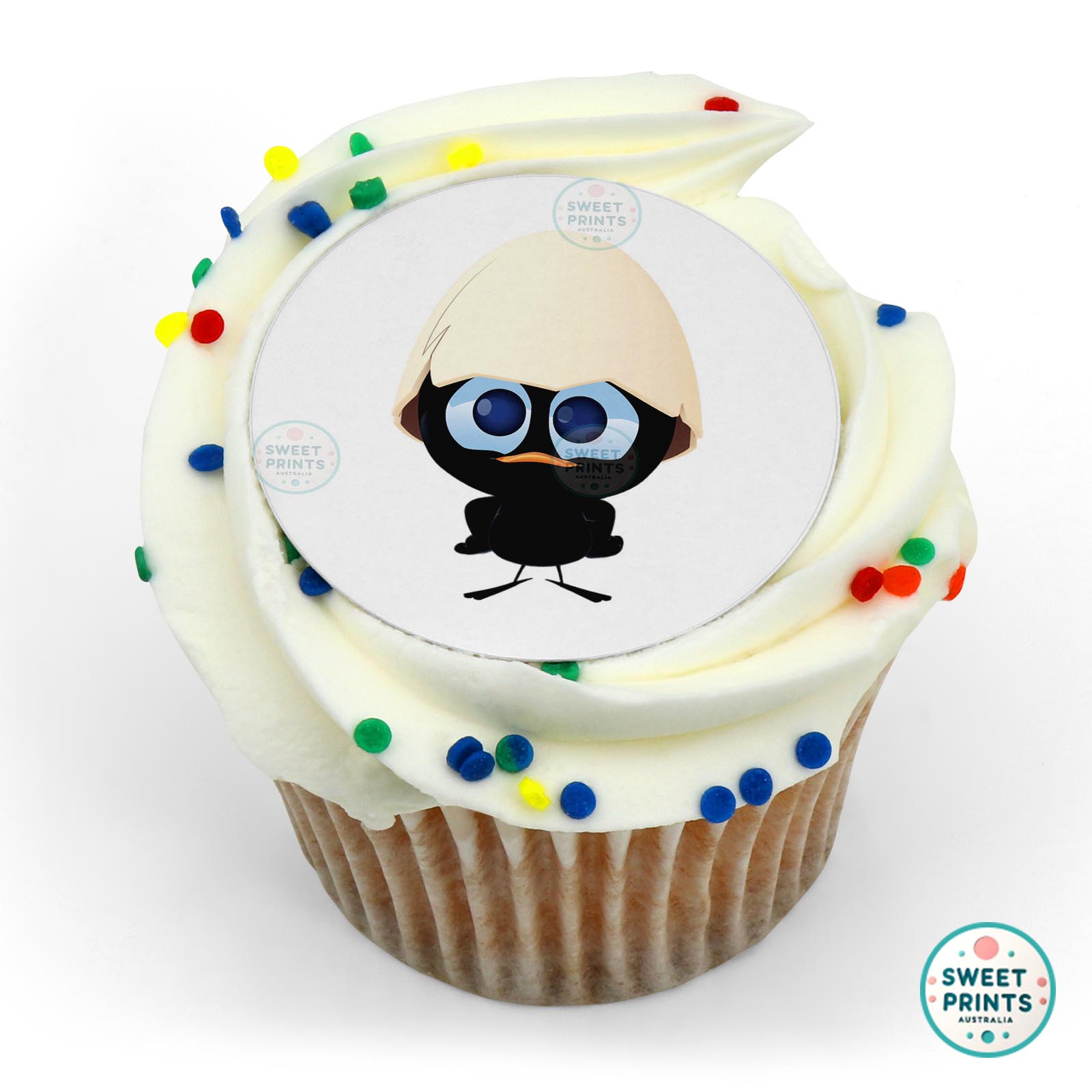 Calimero edible cake topper