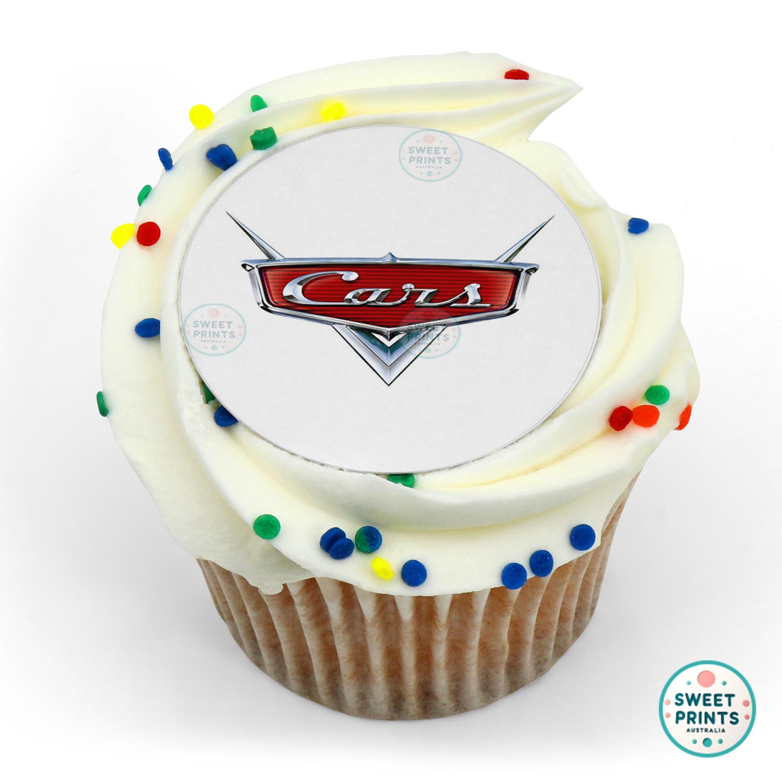 Cars Logo edible cake topper