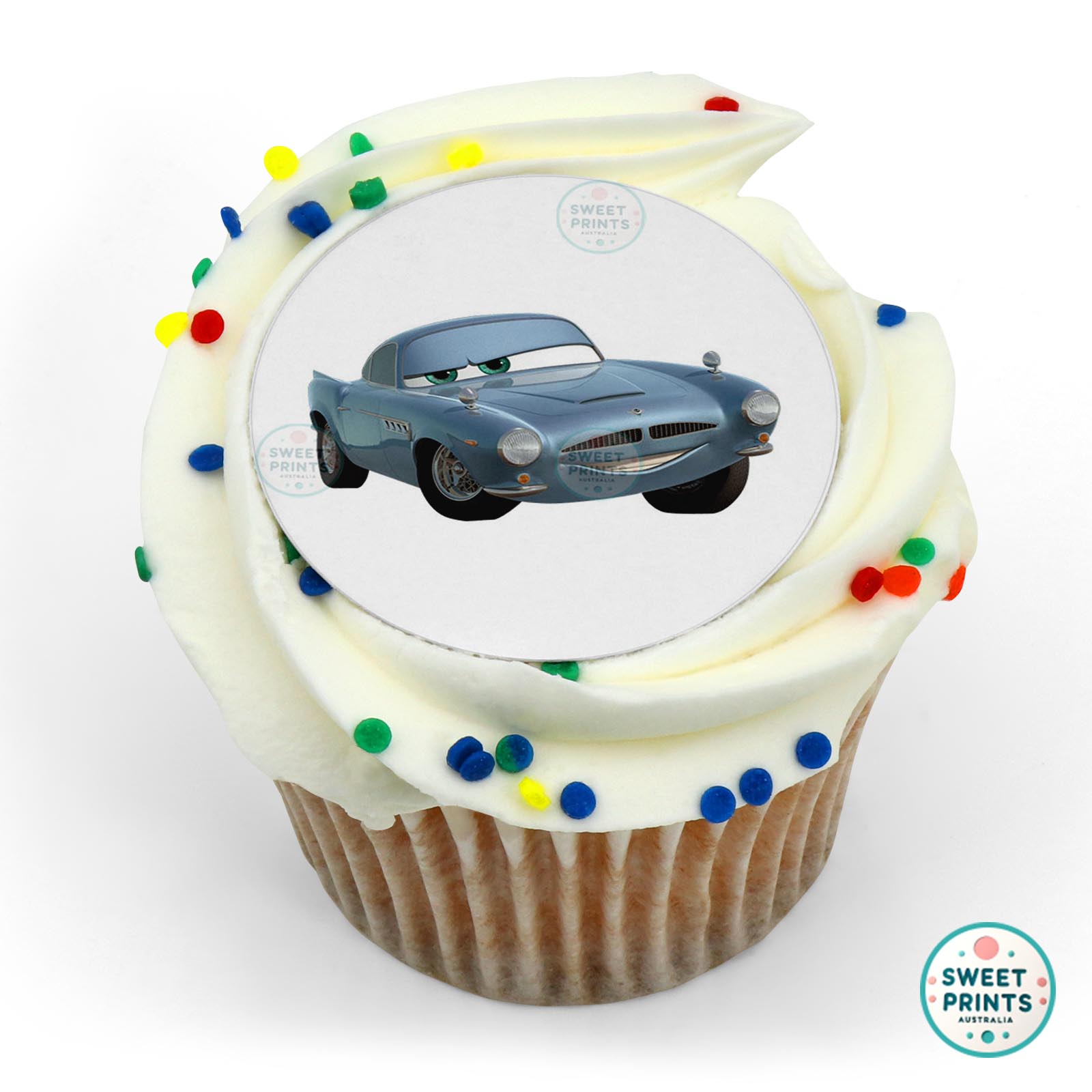 Cars Phil Mcmissile edible cake topper