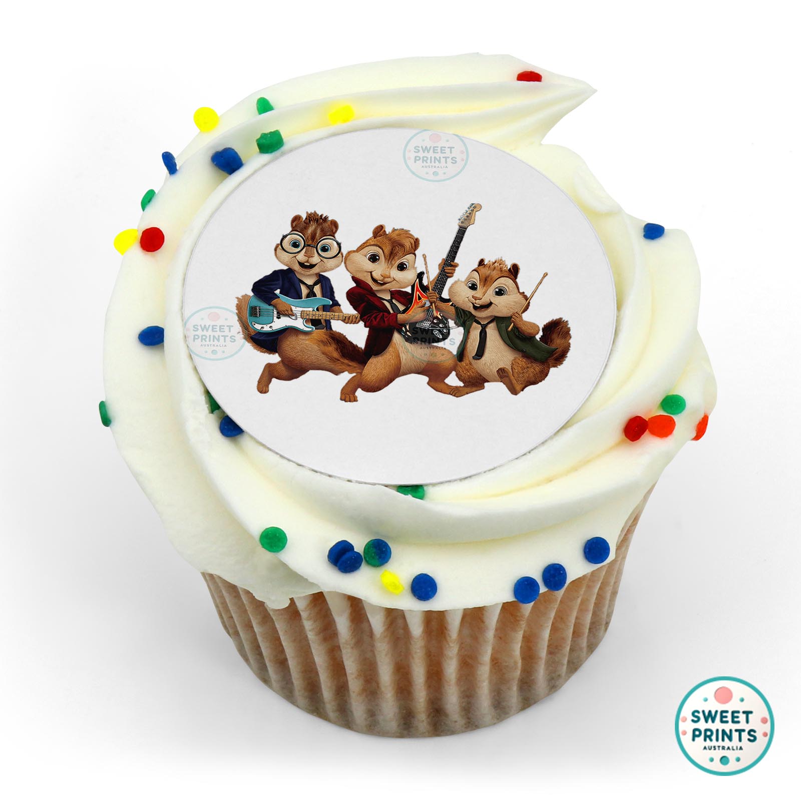 Alvin And The Chipmunks Alvin And The Chipmunks Playing Music edible cake topper