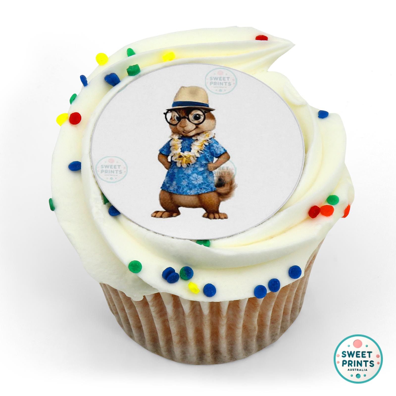 Alvin And The Chipmunks Alvin And The Chipmunks Simon On The Beach edible cake topper