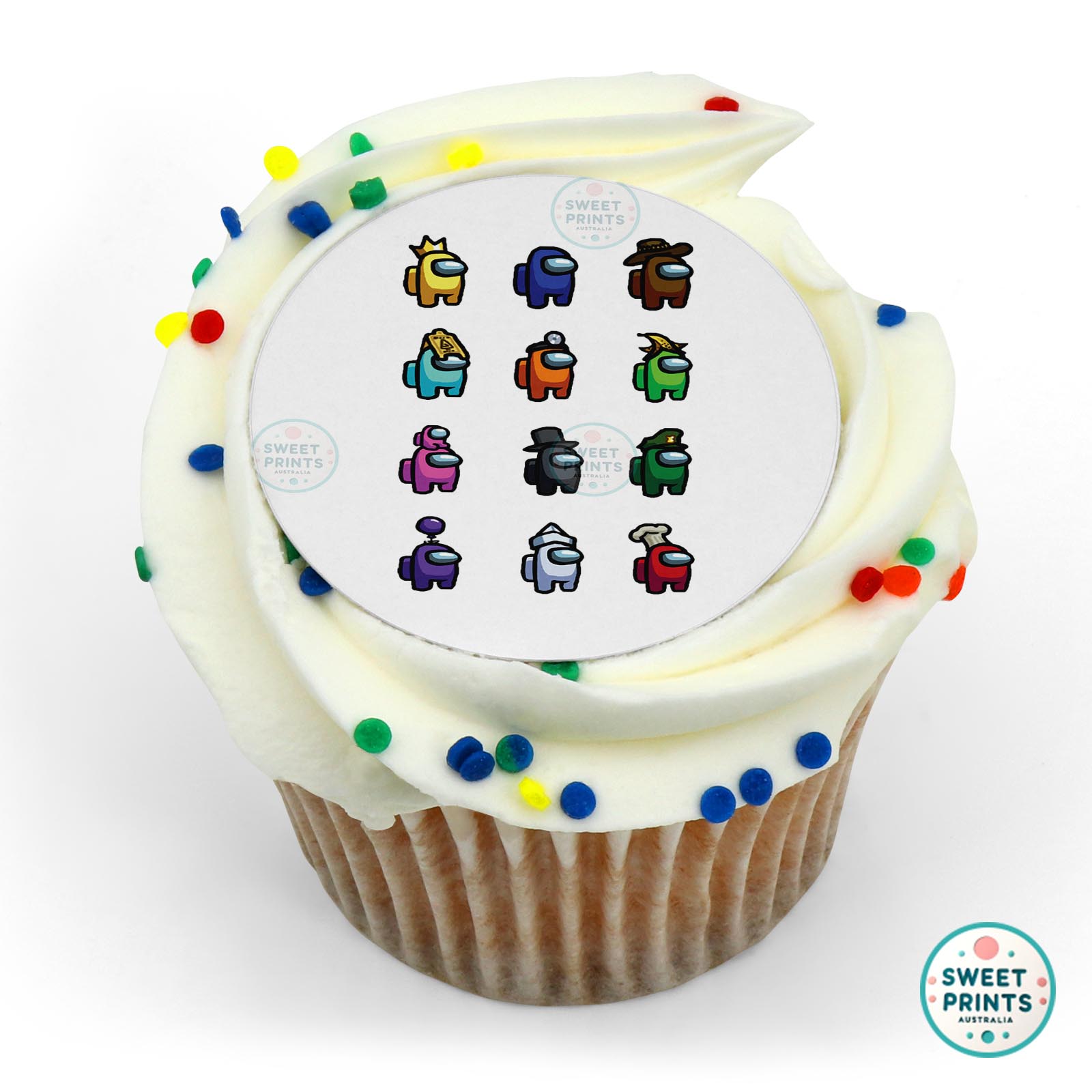 Among Us Among Us Characters edible cake topper