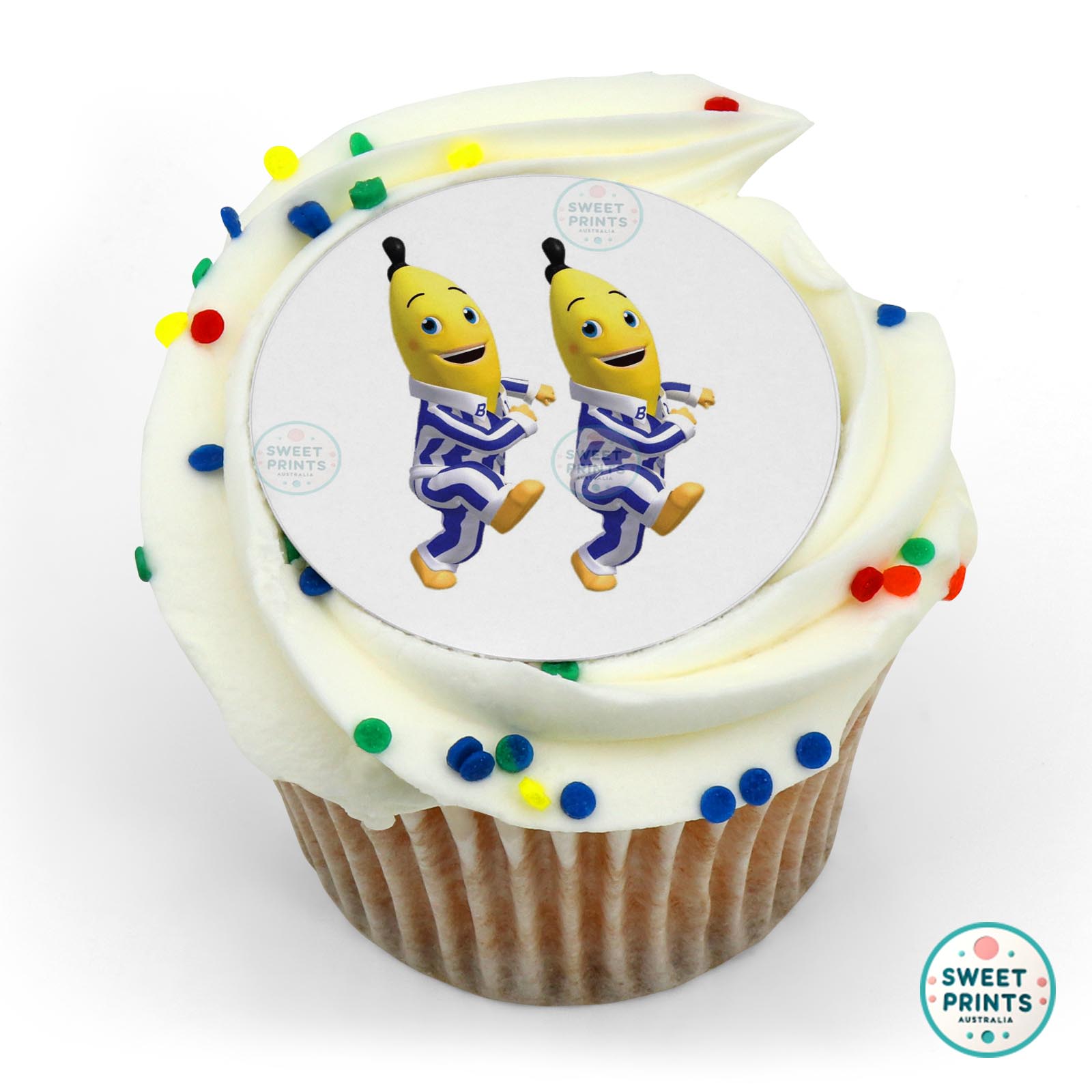 Bananas In Pyjamas Bananas In Pyjamas Dancing edible cake topper