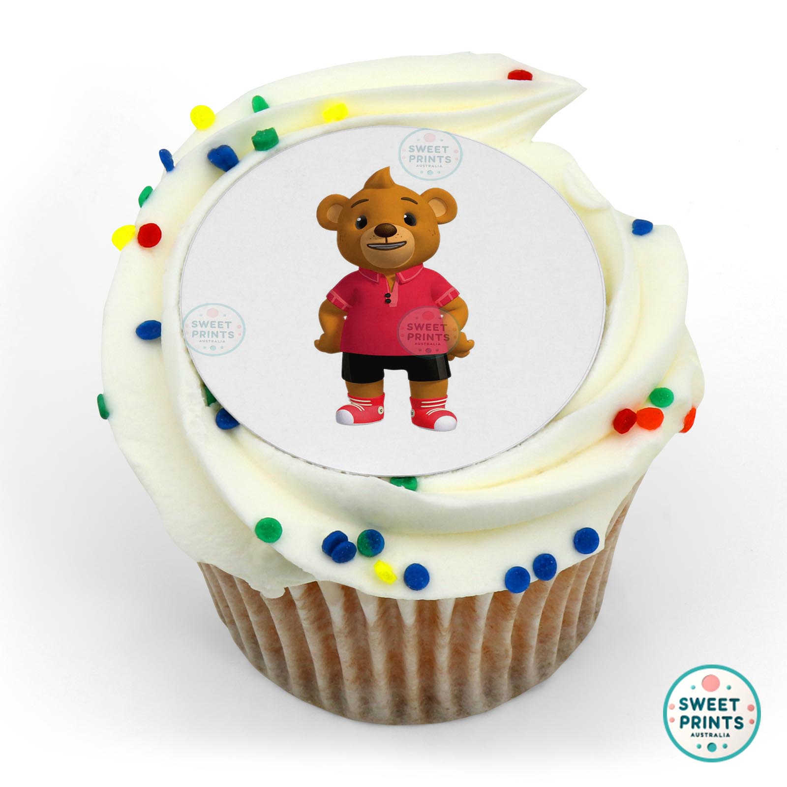 Bananas In Pyjamas Bananas In Pyjamas Morgan The Bear edible cake topper