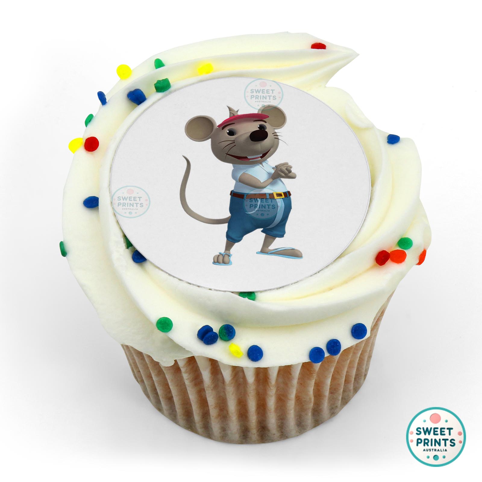 Bananas In Pyjamas Bananas In Pyjamas Rat In A Hat edible cake topper