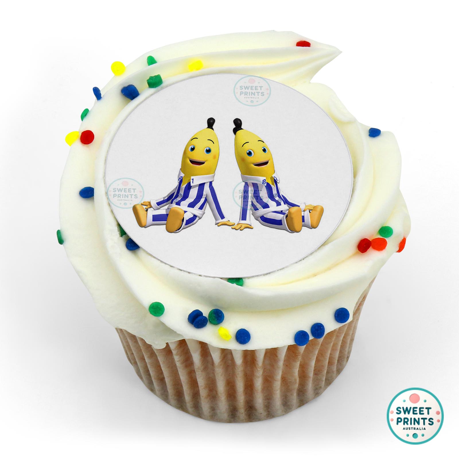Bananas In Pyjamas Bananas In Pyjamas Sitting edible cake topper