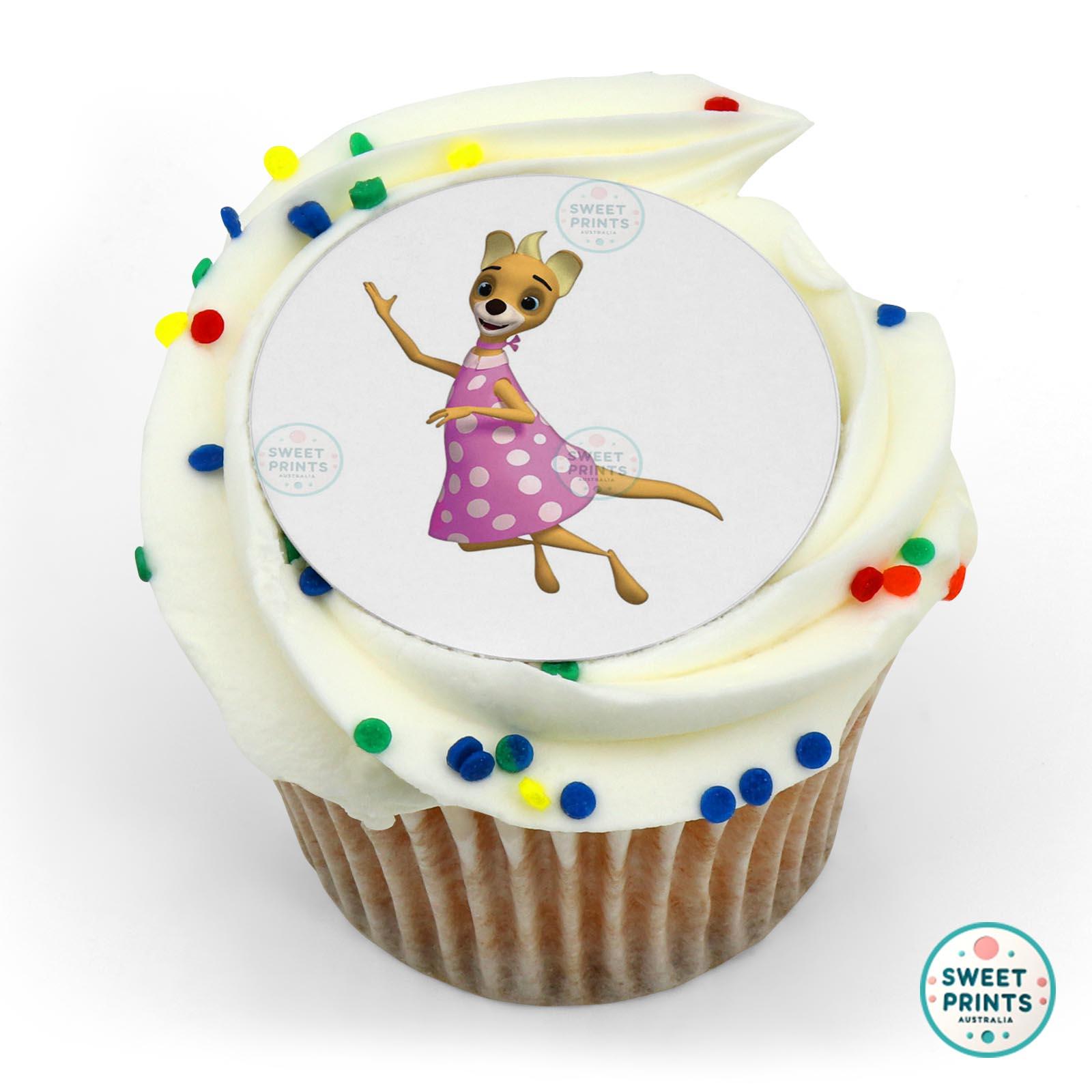 Bananas In Pyjamas Bananas In Pyjamas Topsy The Kangaroo edible cake topper