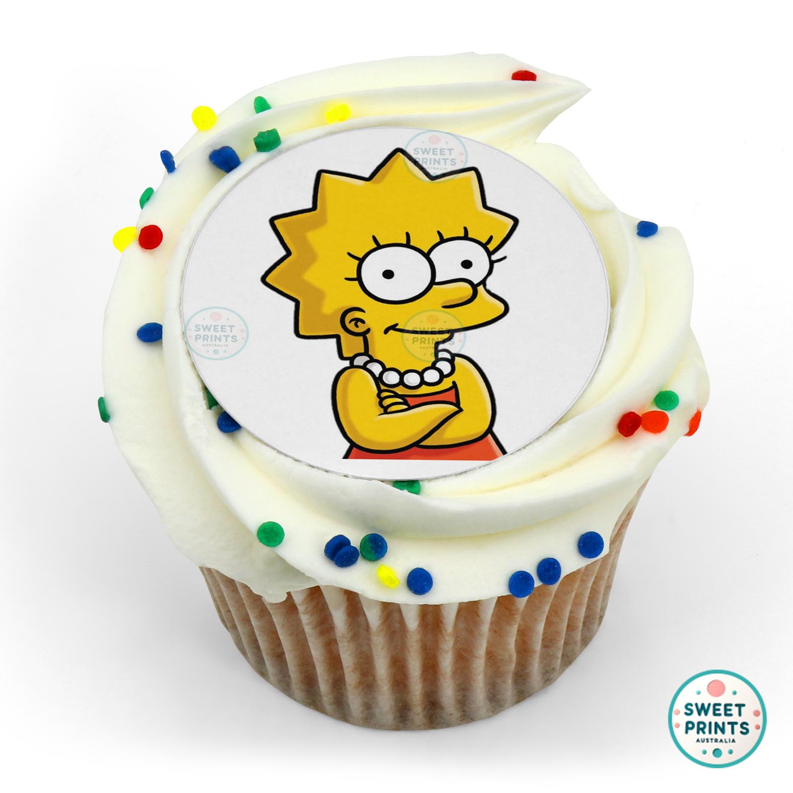 Bart Simpson Lisa Simpson edible cake topper