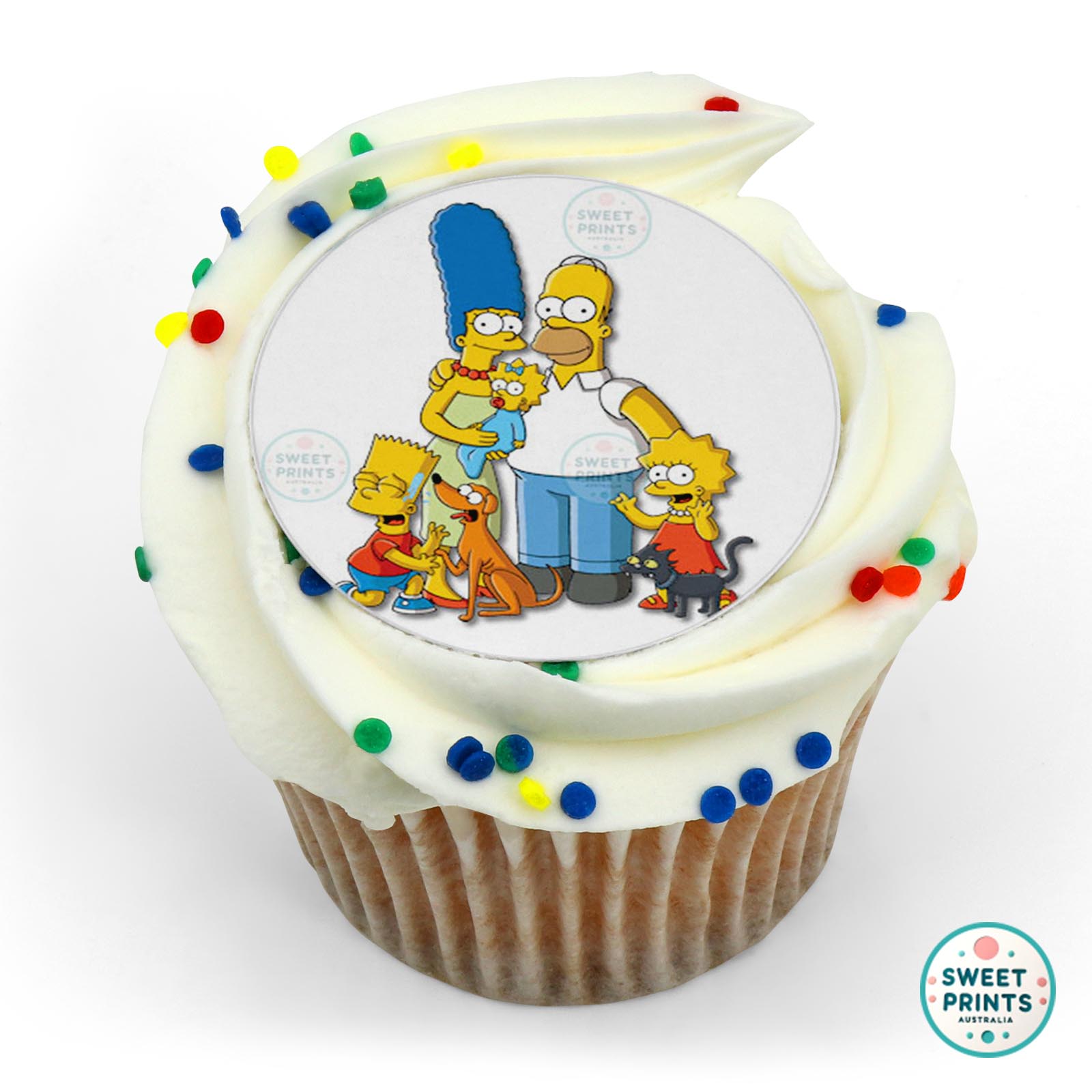 Bart Simpson The Simpsons Family Picture edible cake topper