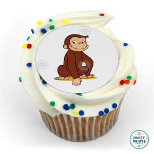curious george resting on one hand o
