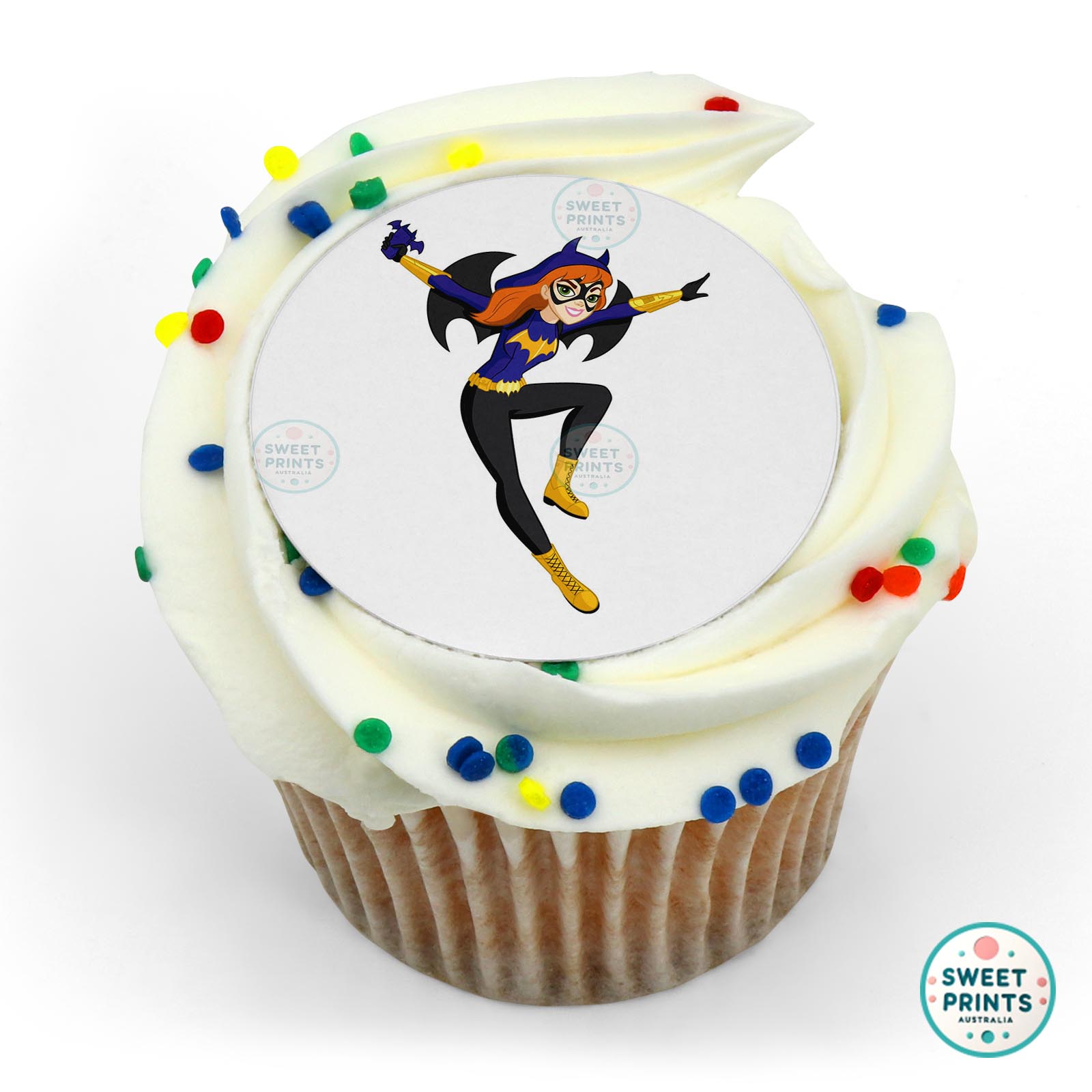 Dc Super Hero Girls Batgirl edible cake topper