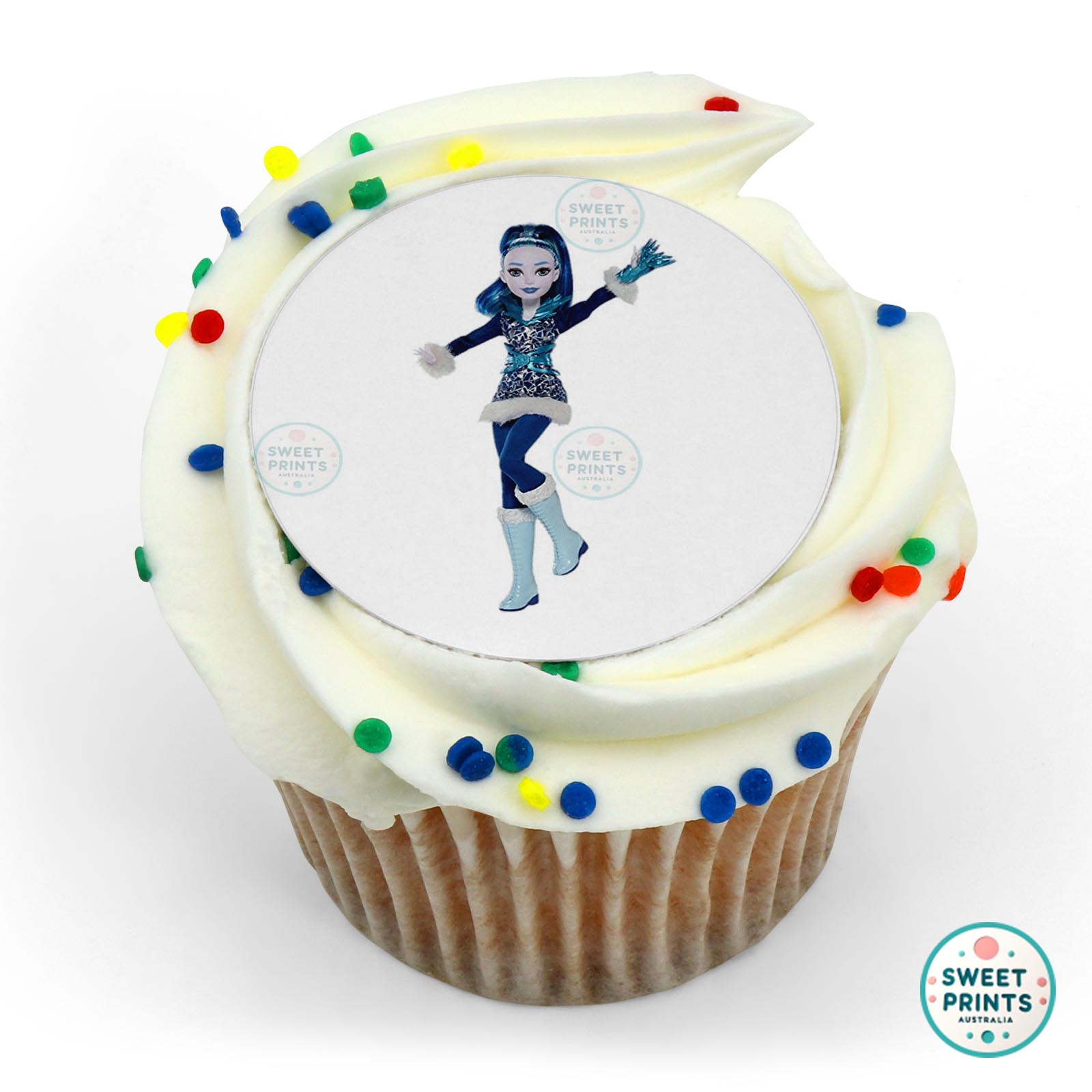 Dc Super Hero Girls Frost Action Figure edible cake topper
