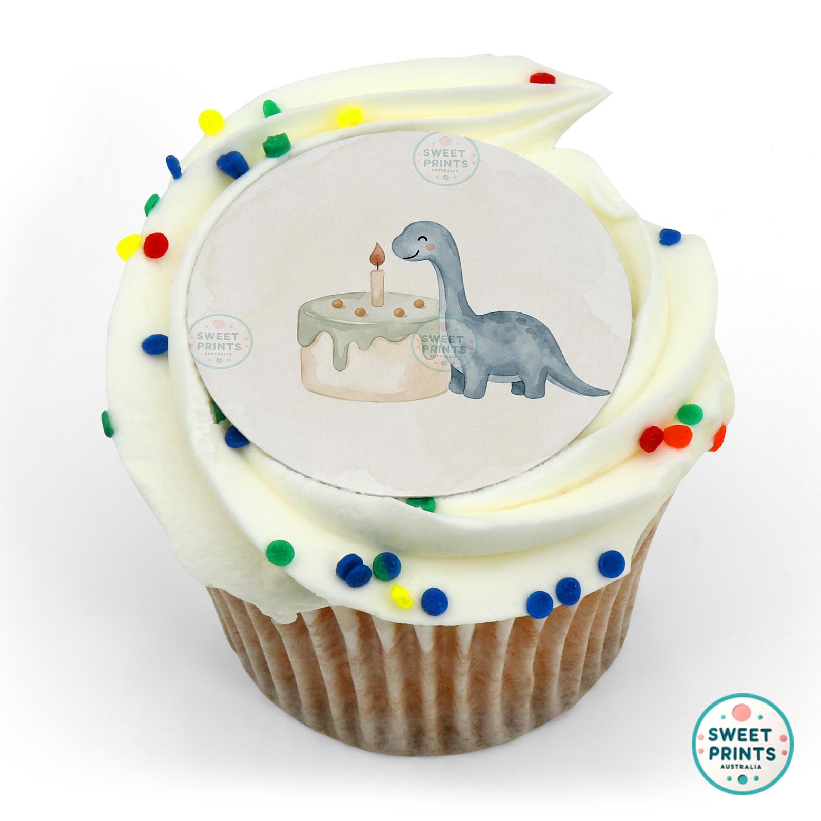 Dinosaur Birthday Cake edible cake topper