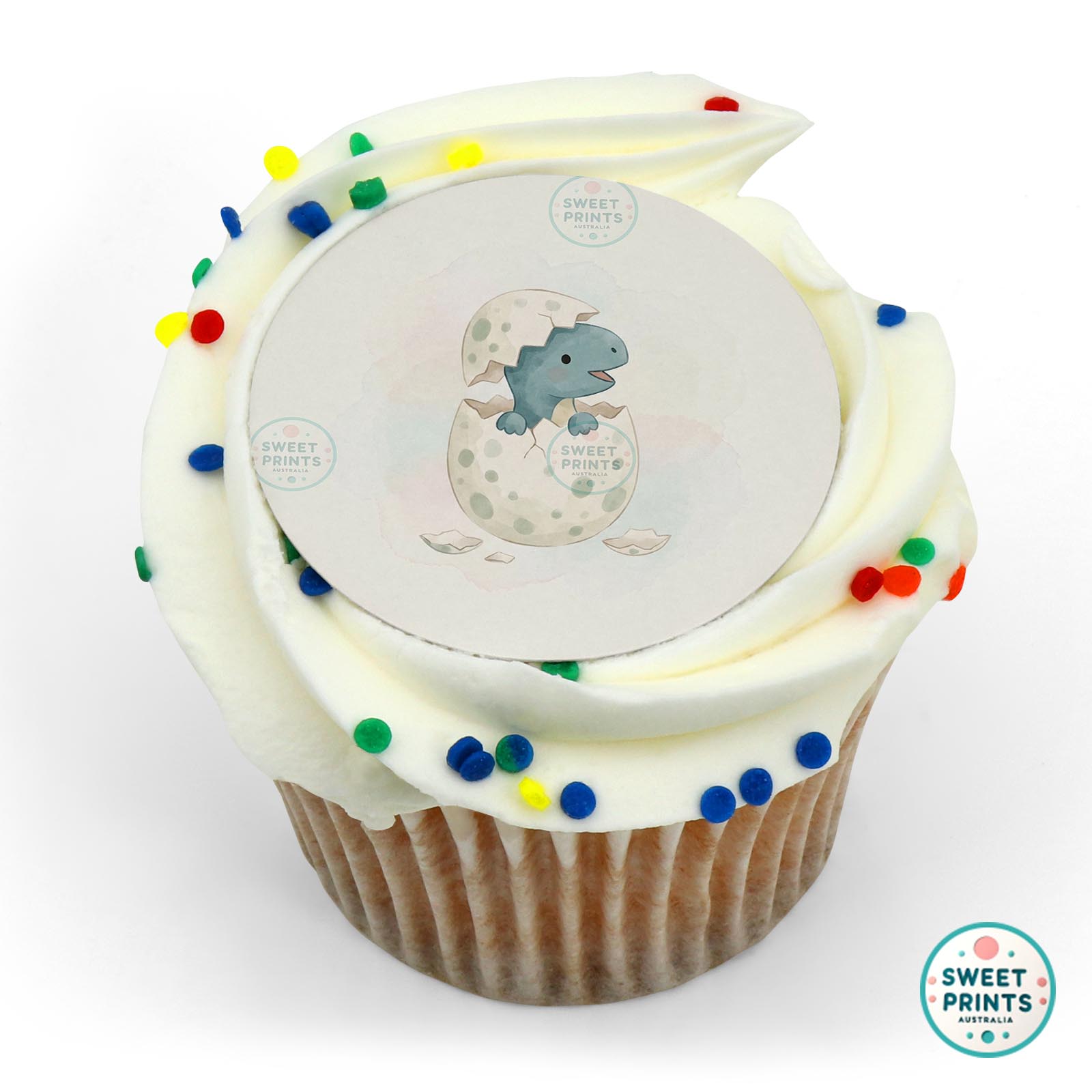 Dinosaur Hatching Egg edible cake topper