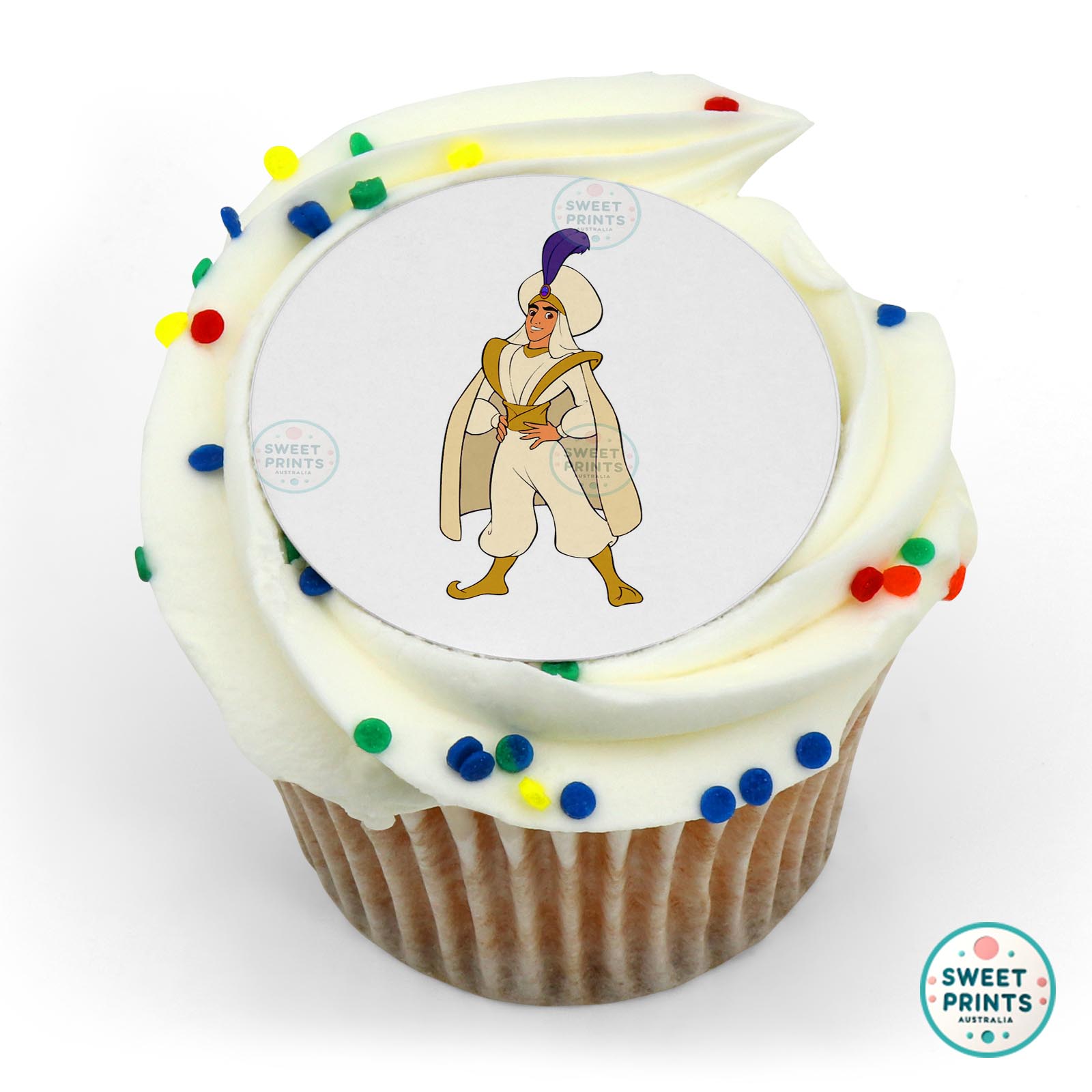 Disney Princess Aladdin As Prince Ali edible cake topper