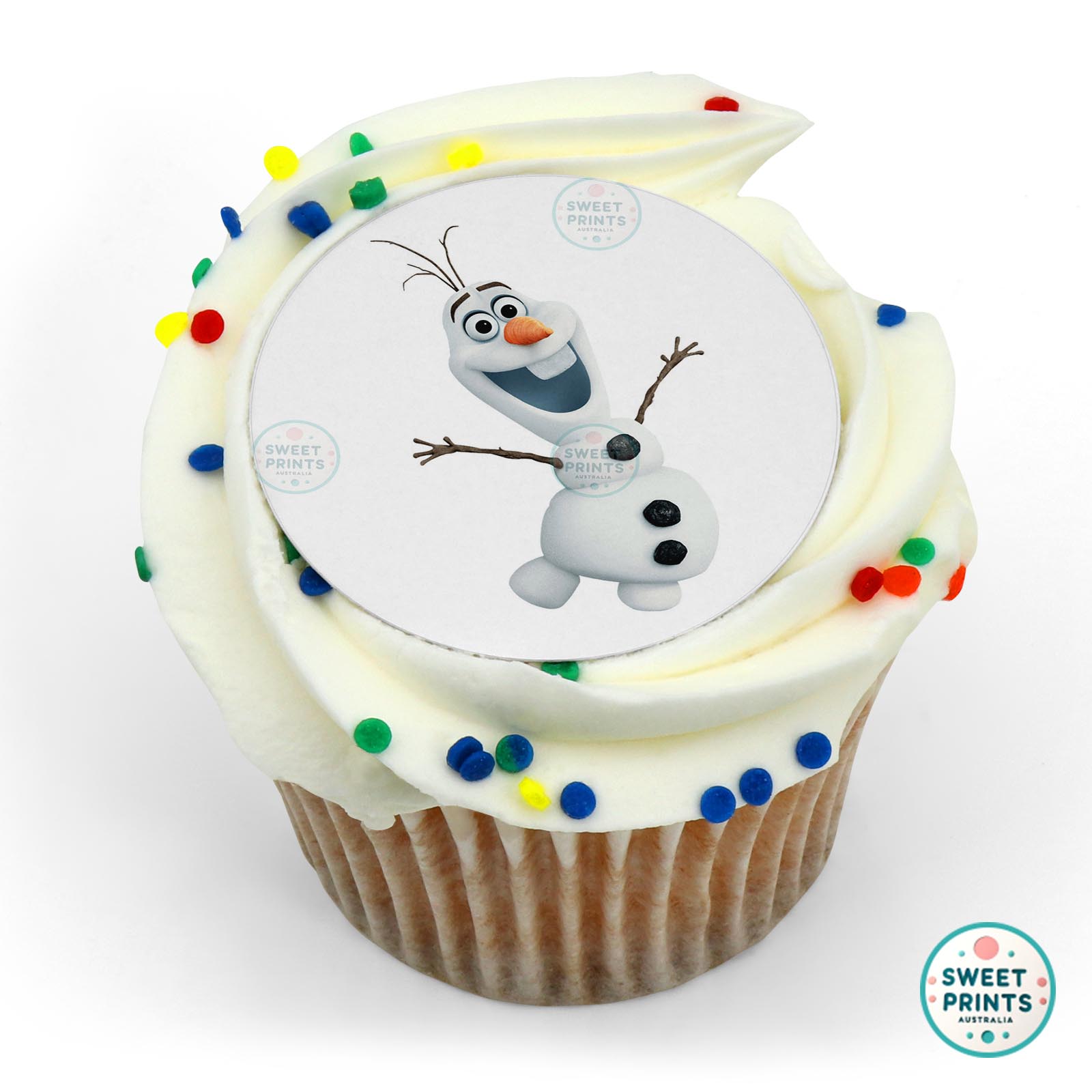 Disney Princess Frozen Olaf Dancing edible cake topper