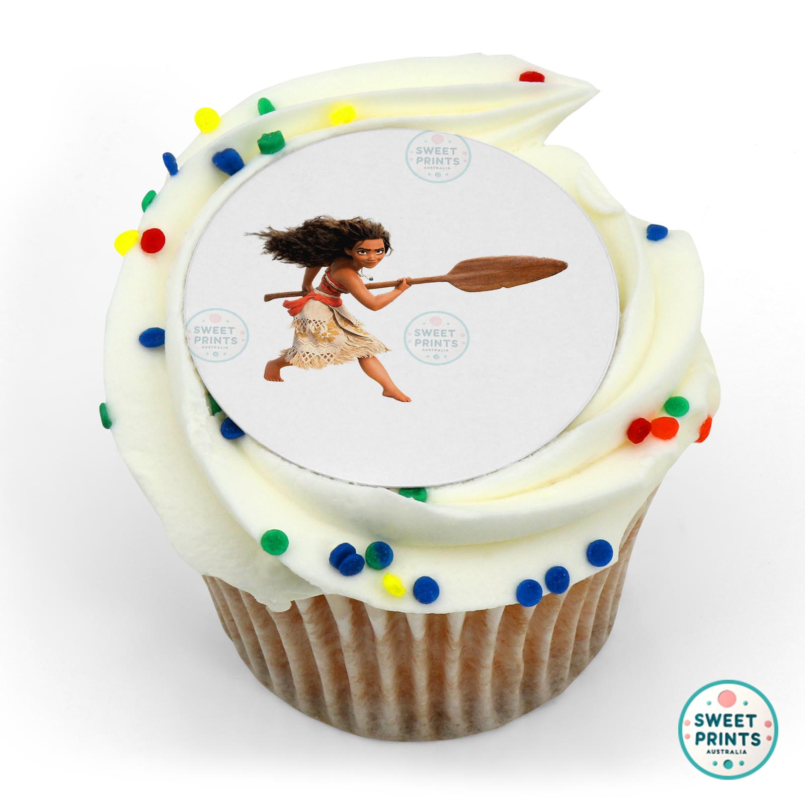 Disney Princess Moana Fighting edible cake topper