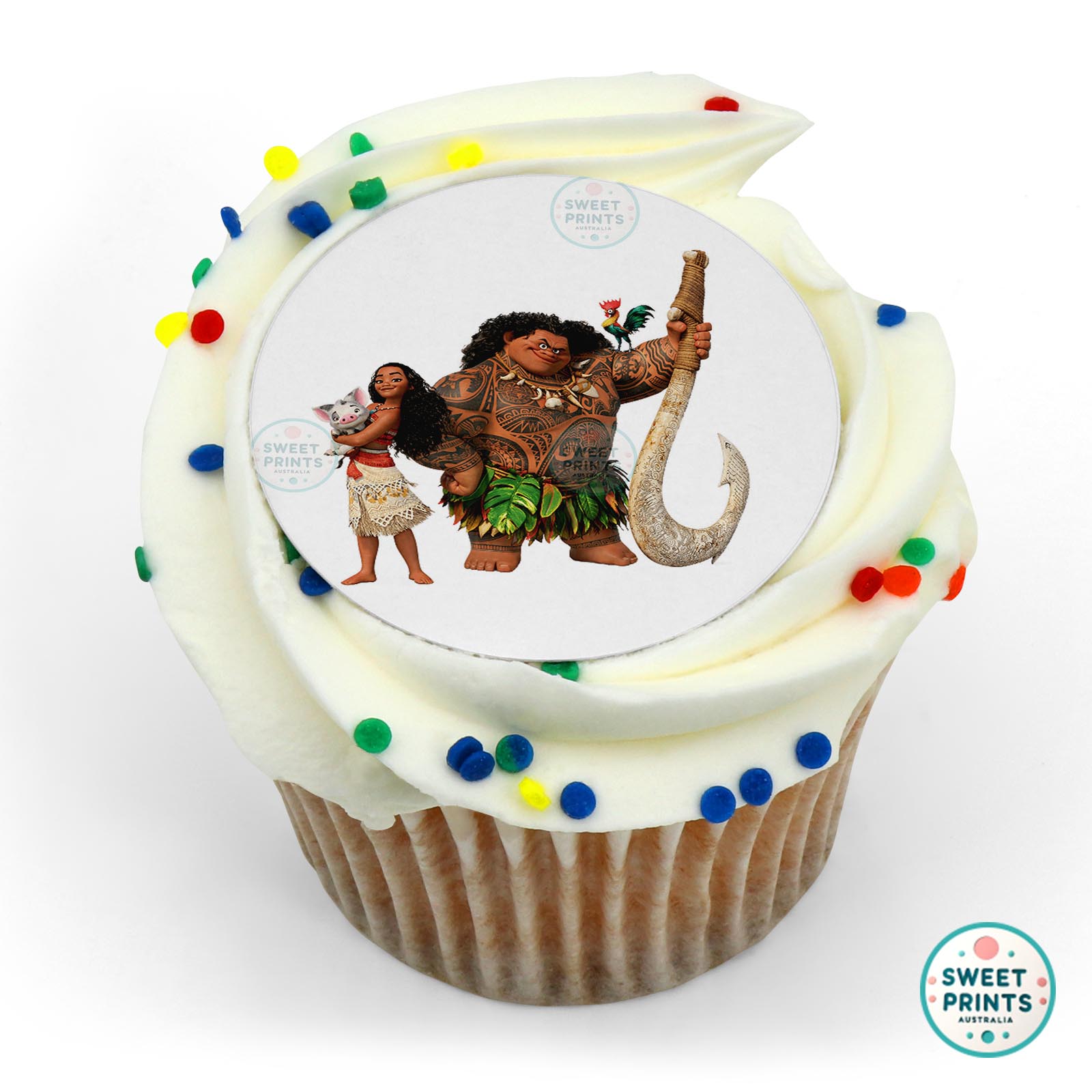 Disney Princess Moana Group edible cake topper