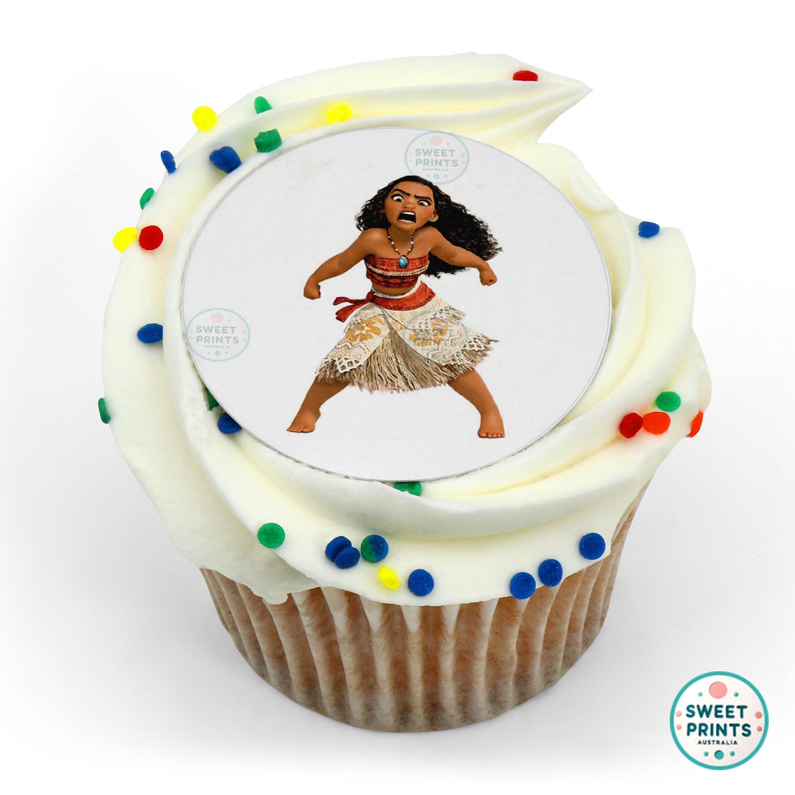 Disney Princess Moana Shouting edible cake topper