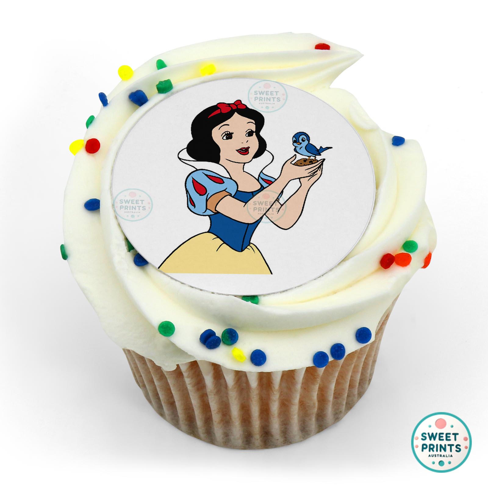 Disney Princess Snow White And Little Bird edible cake topper