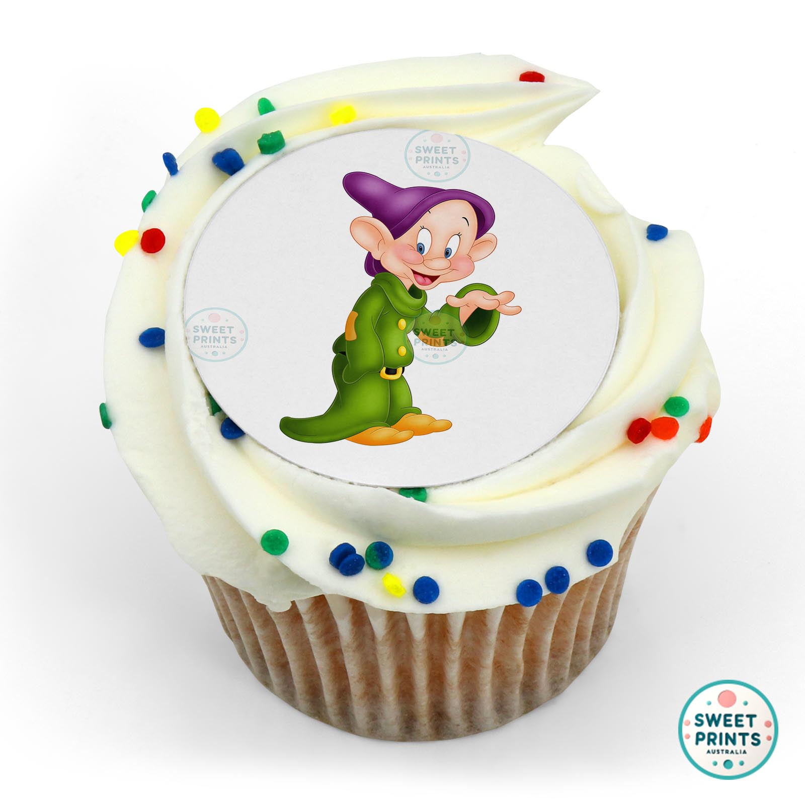 Disney Princess Snow White Dopey Dwarf edible cake topper