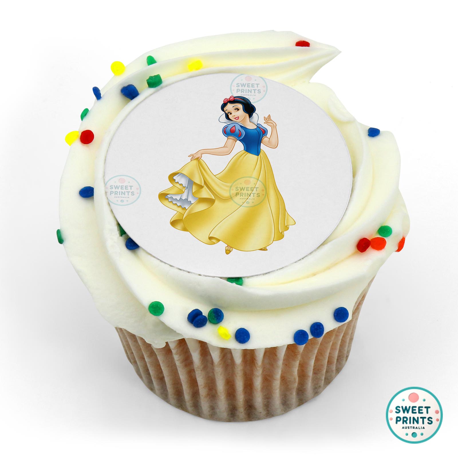 Disney Princess Snow White Dress edible cake topper