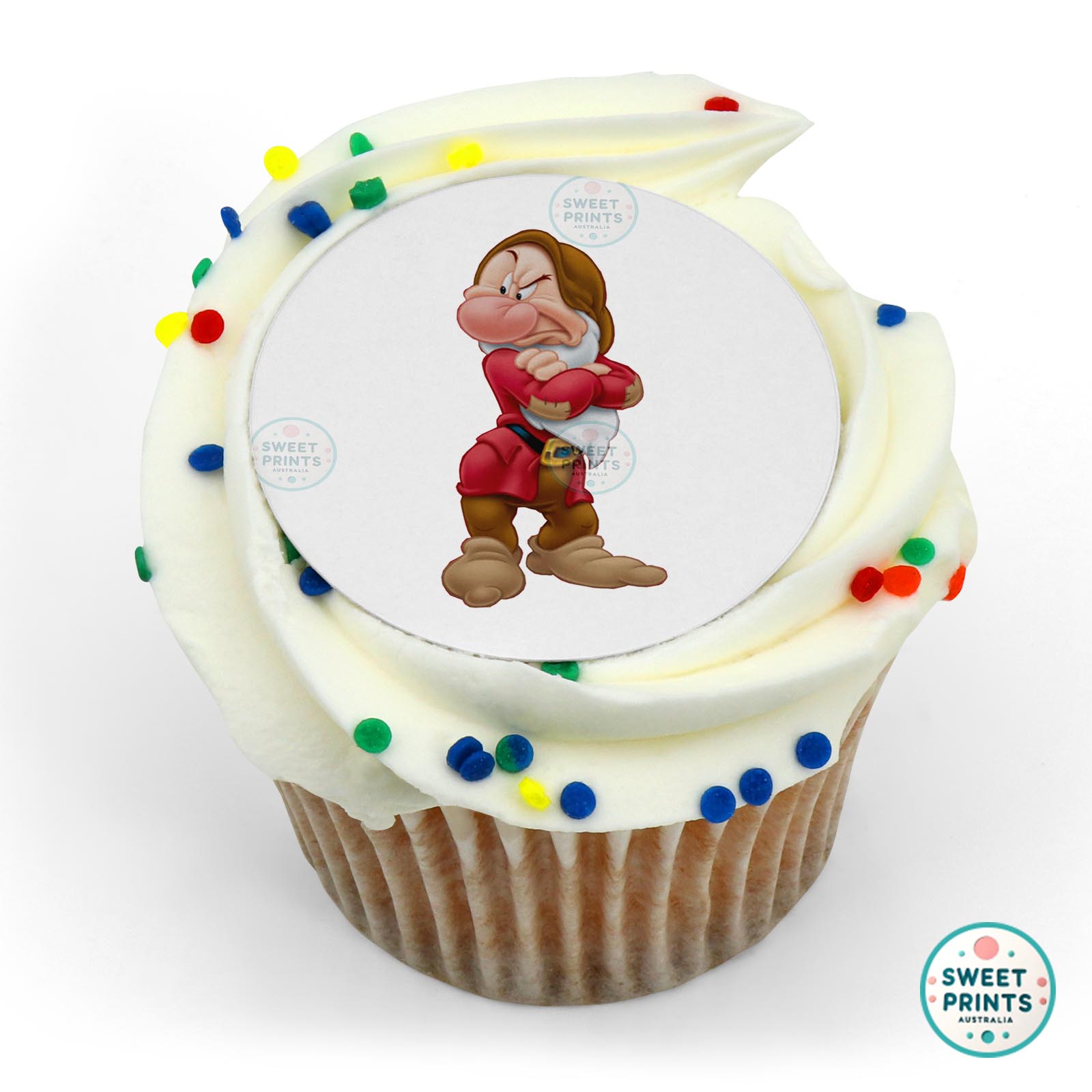 Disney Princess Snow White Grumpy Dwarf edible cake topper