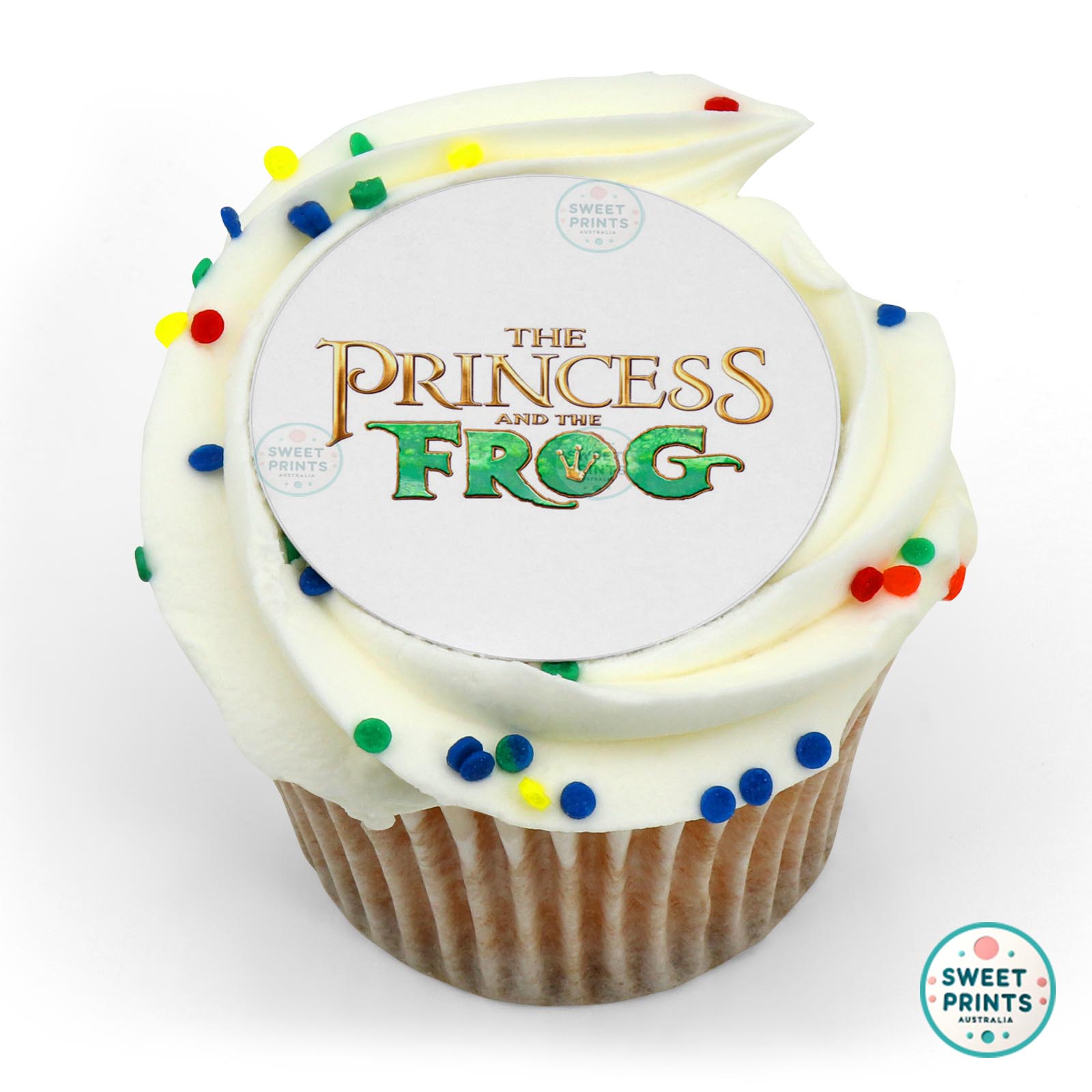 Disney Princess The Princess And The Frog Logo edible cake topper