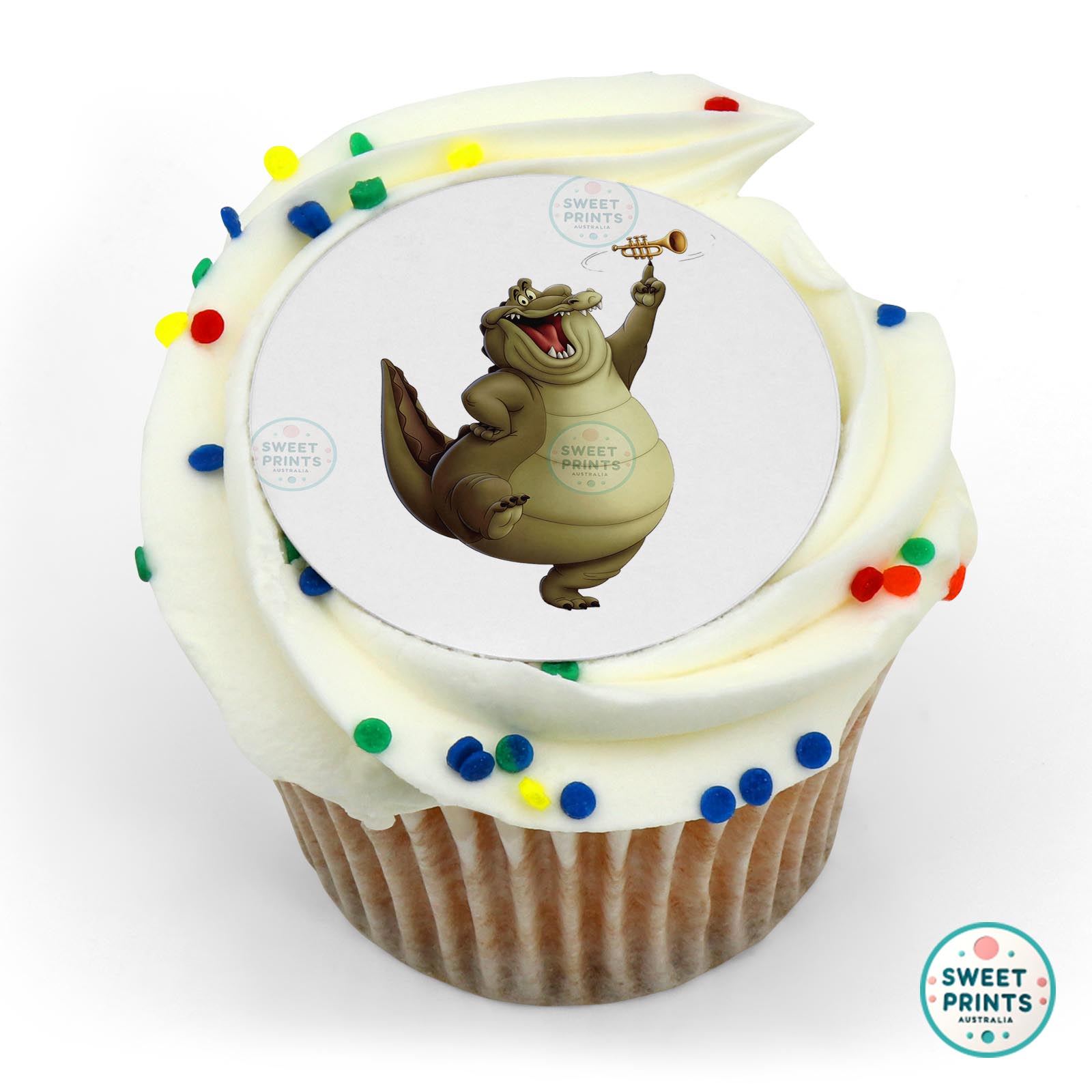 Disney Princess The Princess And The Frog Louis The Alligator edible cake topper