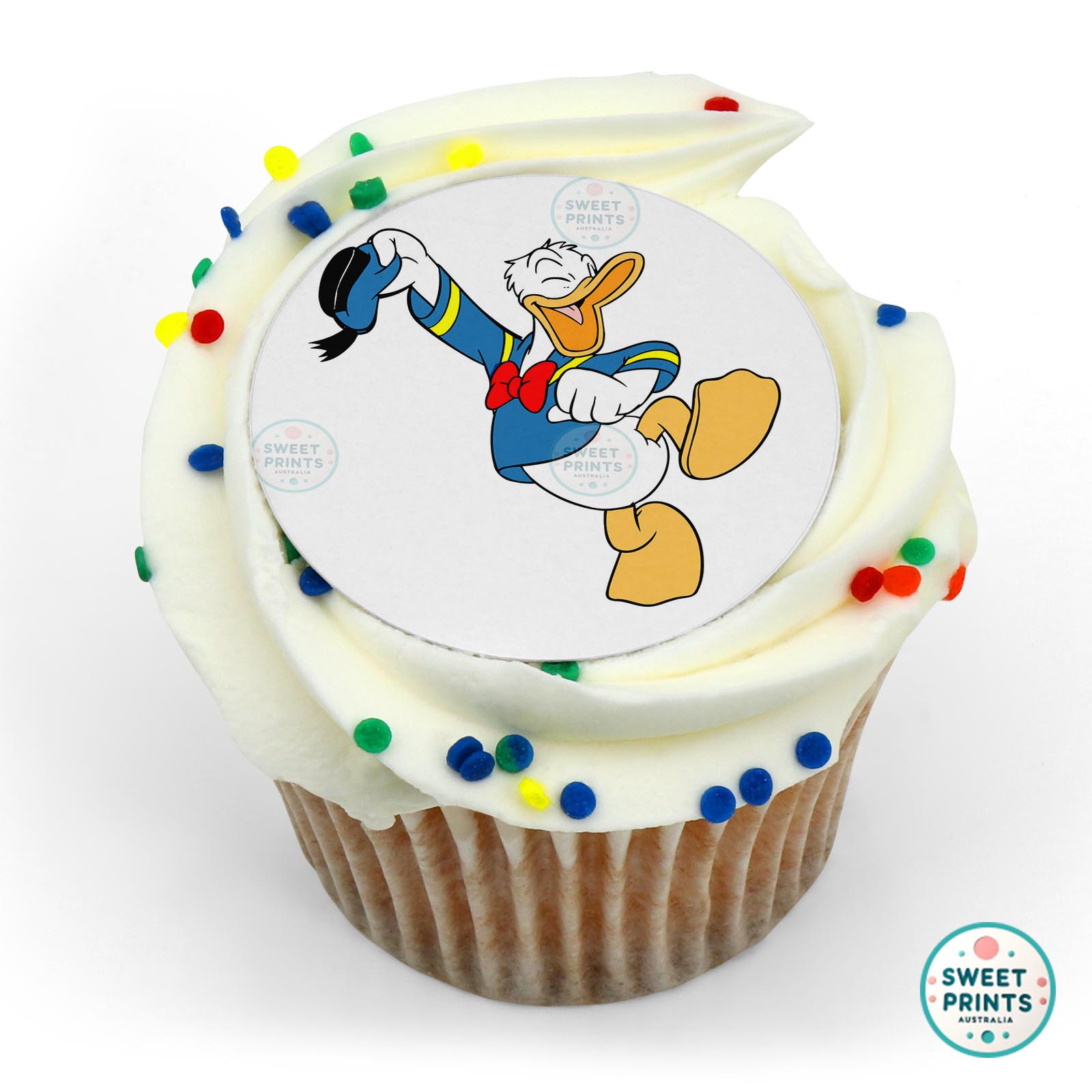 Donald Duck Happy edible cake topper