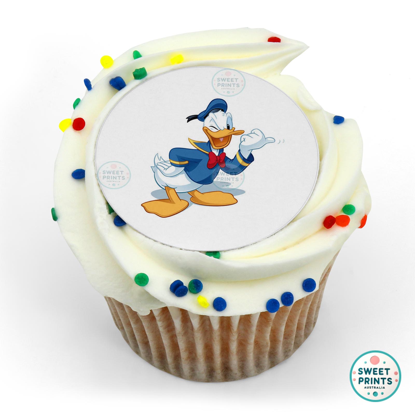 Donald Duck Pointing edible cake topper