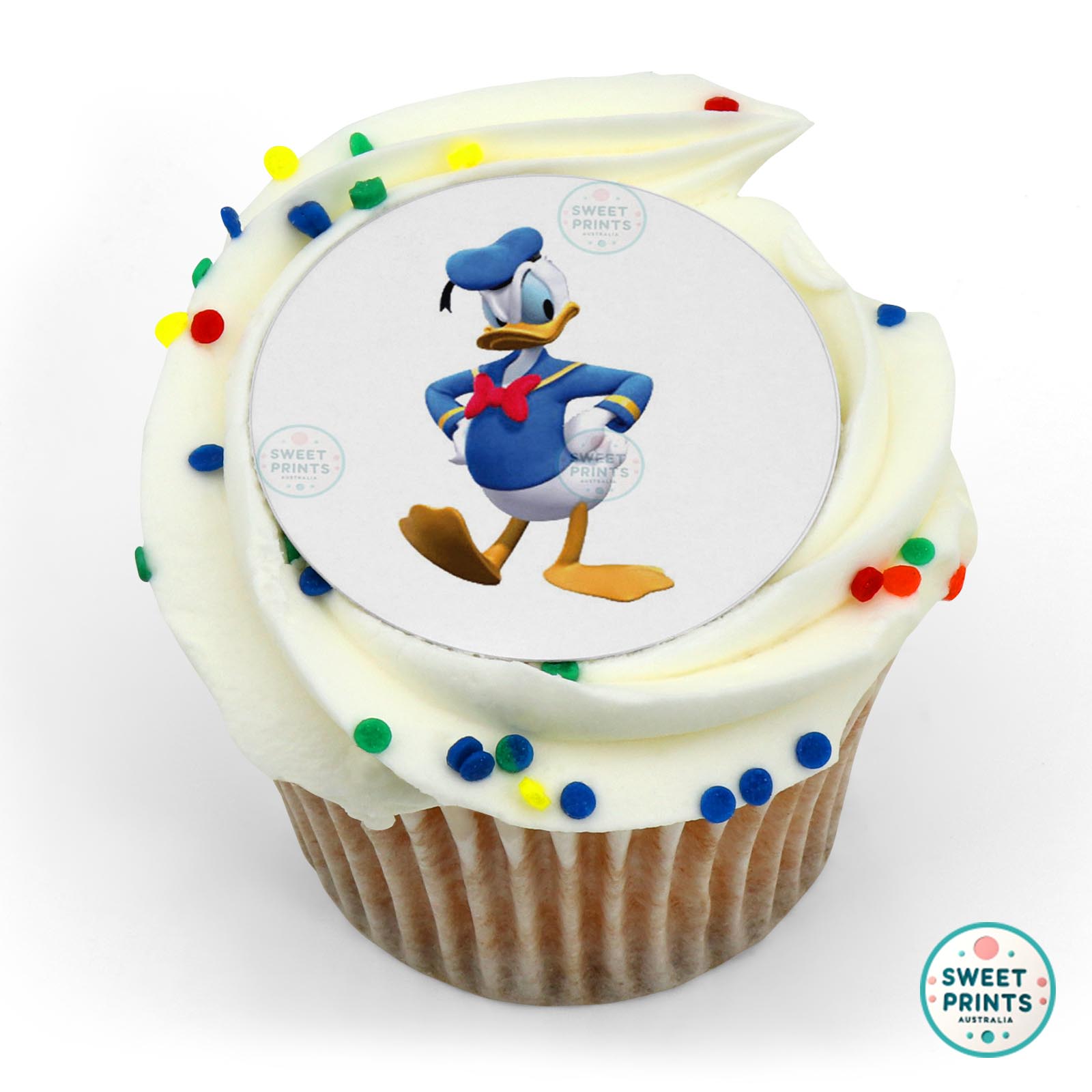 Donald Duck Very Angry edible cake topper