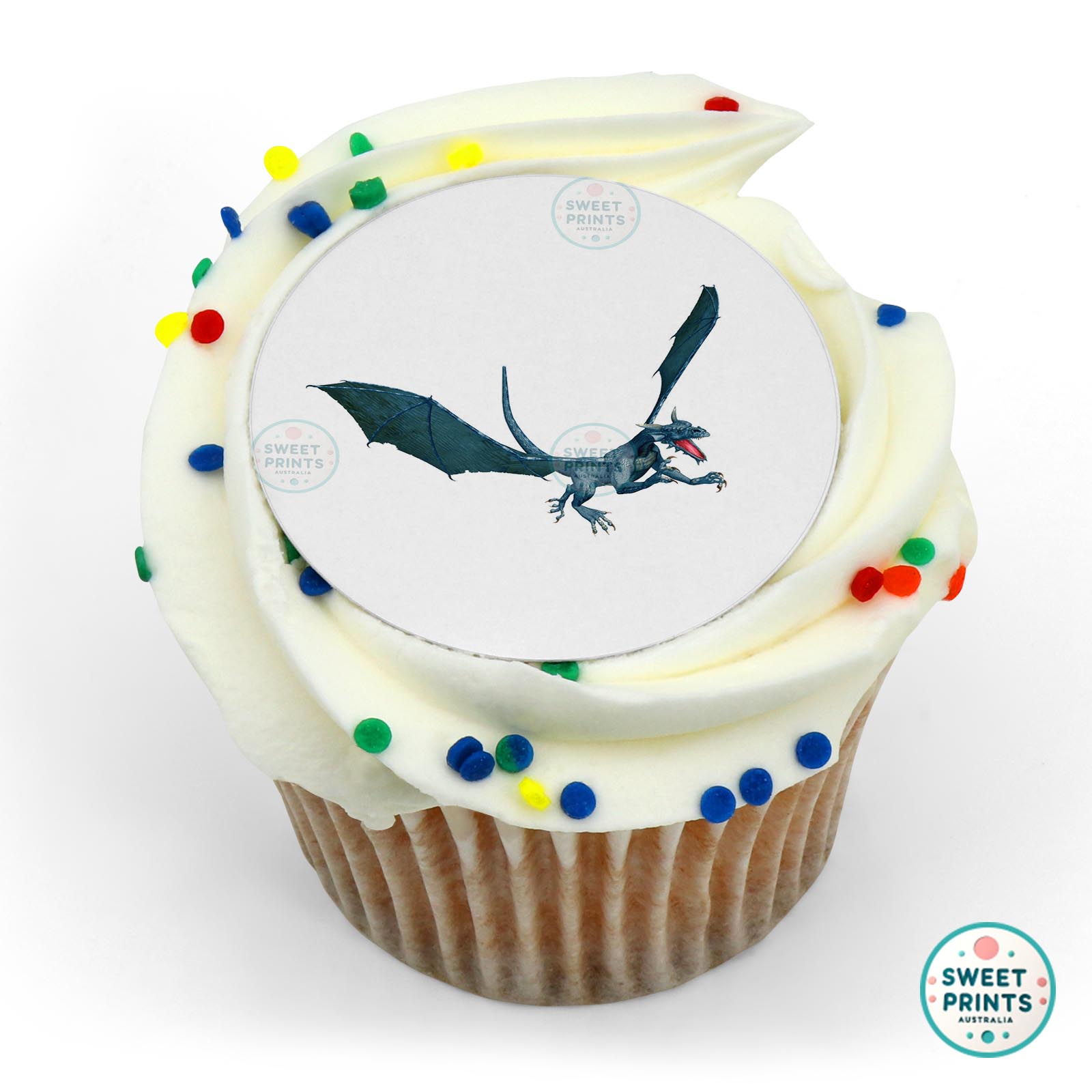Dragons Blue Dragon edible cake topper