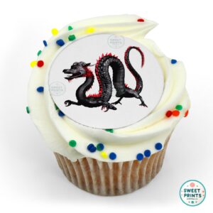 dragons dragon chinese black and red o