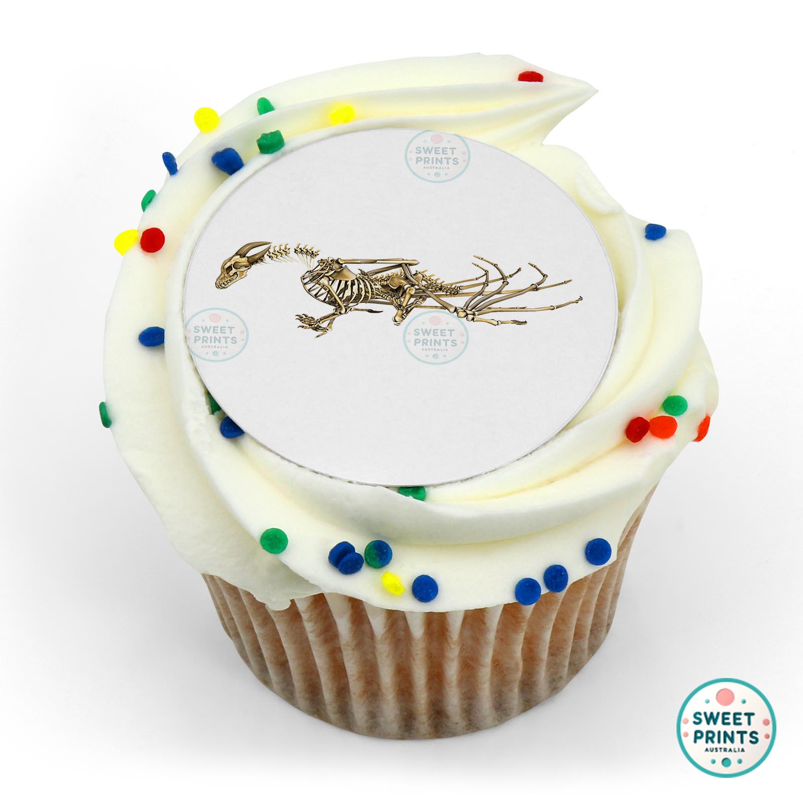 Dragons Dragon Horned Skeleton edible cake topper