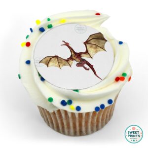 dragons dragon red and brown wings flying up o