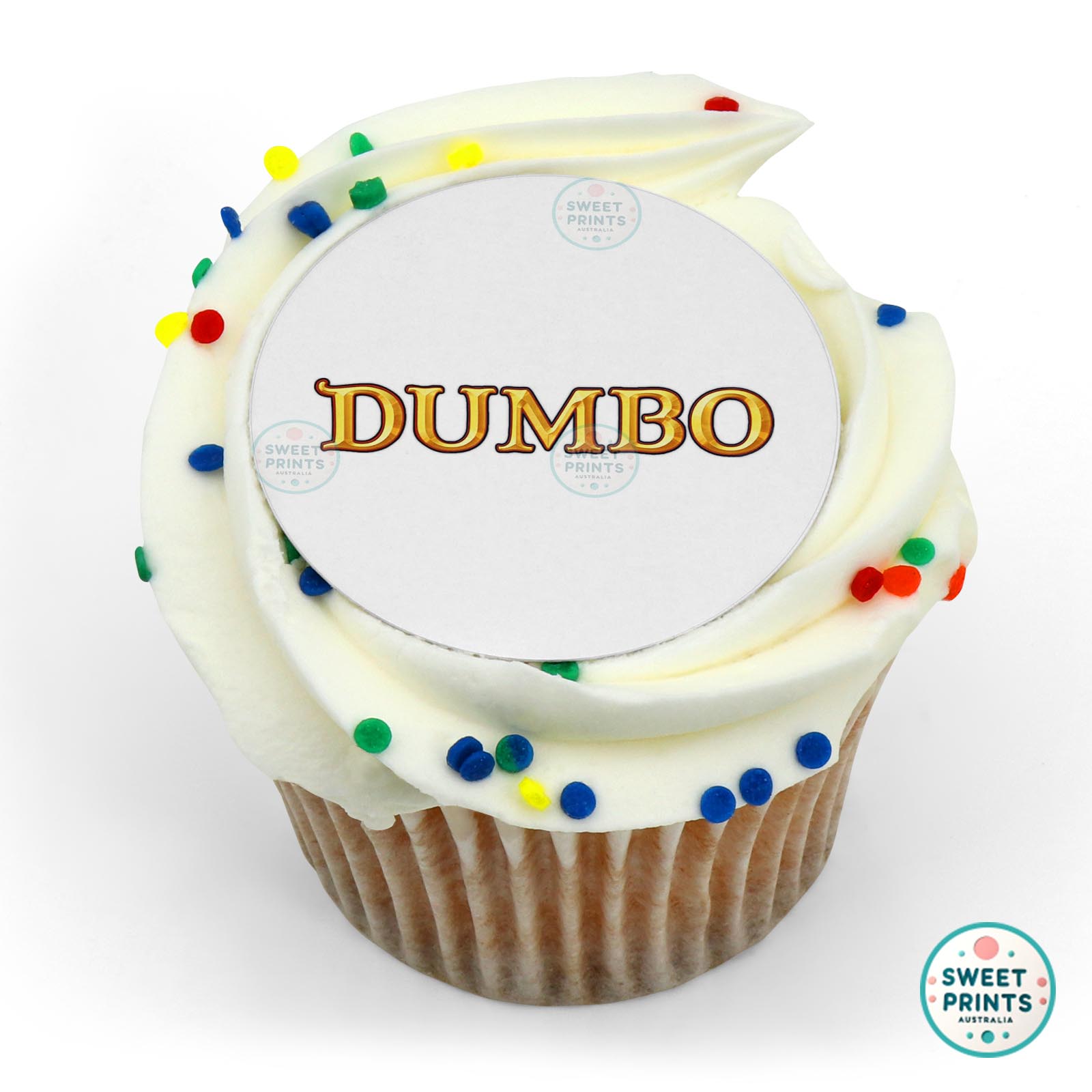 Dumbo Logo edible cake topper