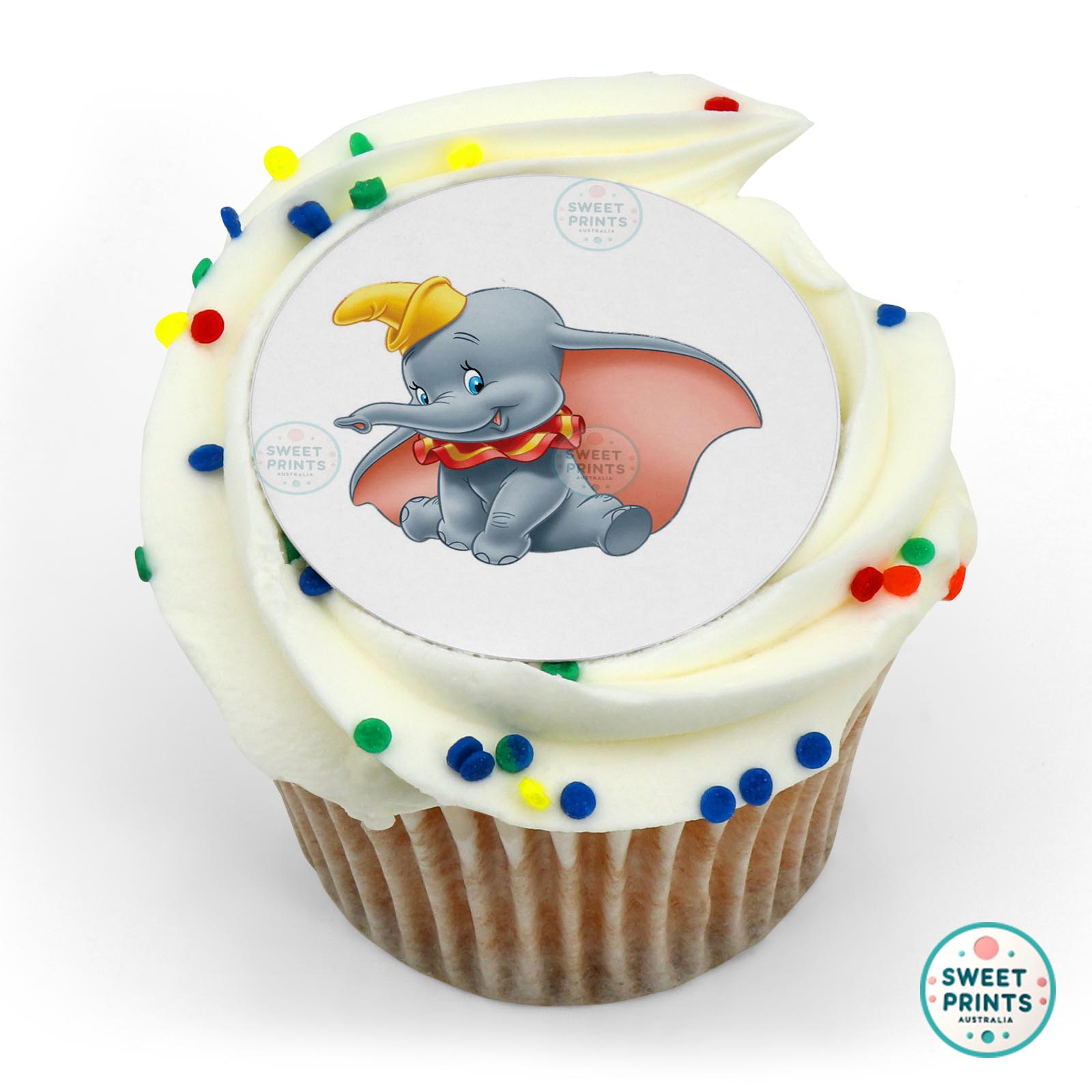 Dumbo With Yellow Hat edible cake topper