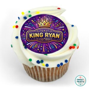 fathers day crown text confetti o
