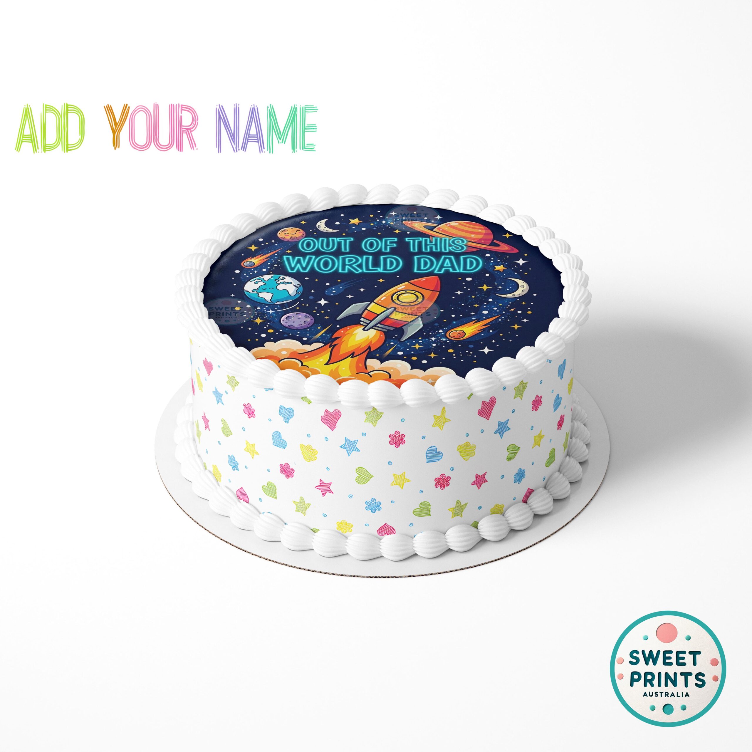 fathers day rocket planets text o - Image 2