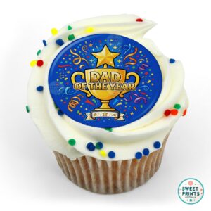 fathers day trophy star confetti o