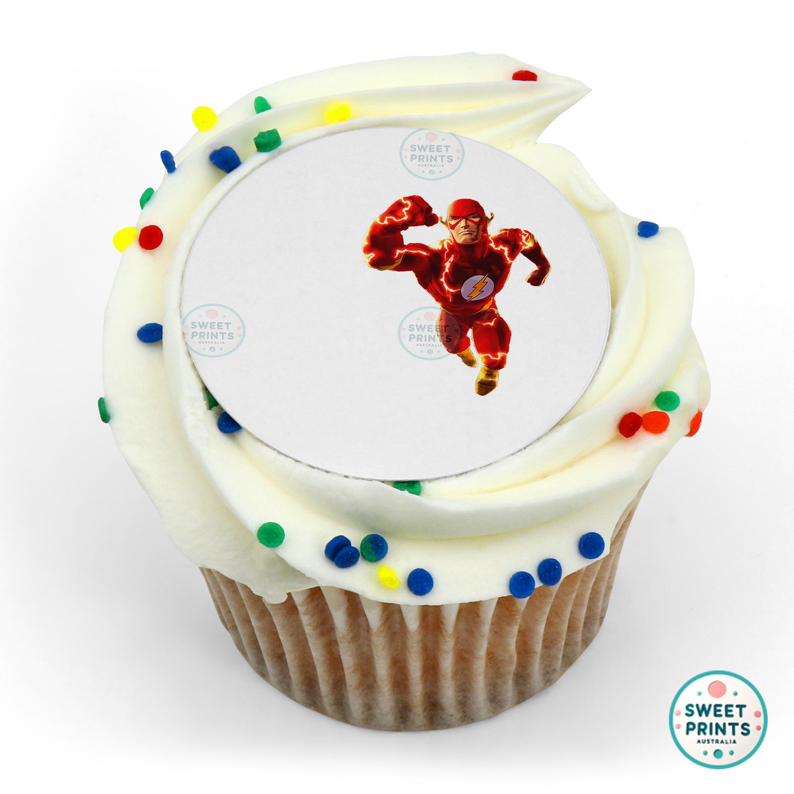 Flash Flying edible cake topper