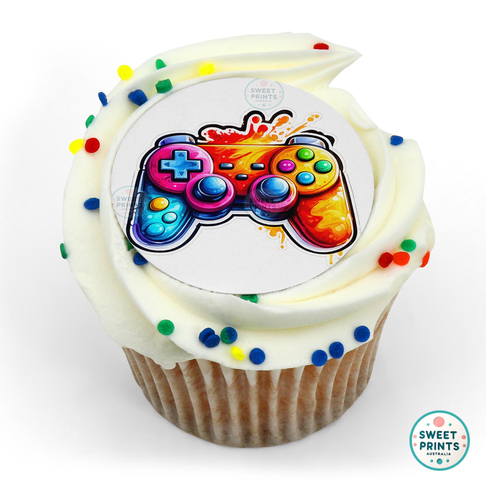 Gaming Joystick 01 edible cake topper