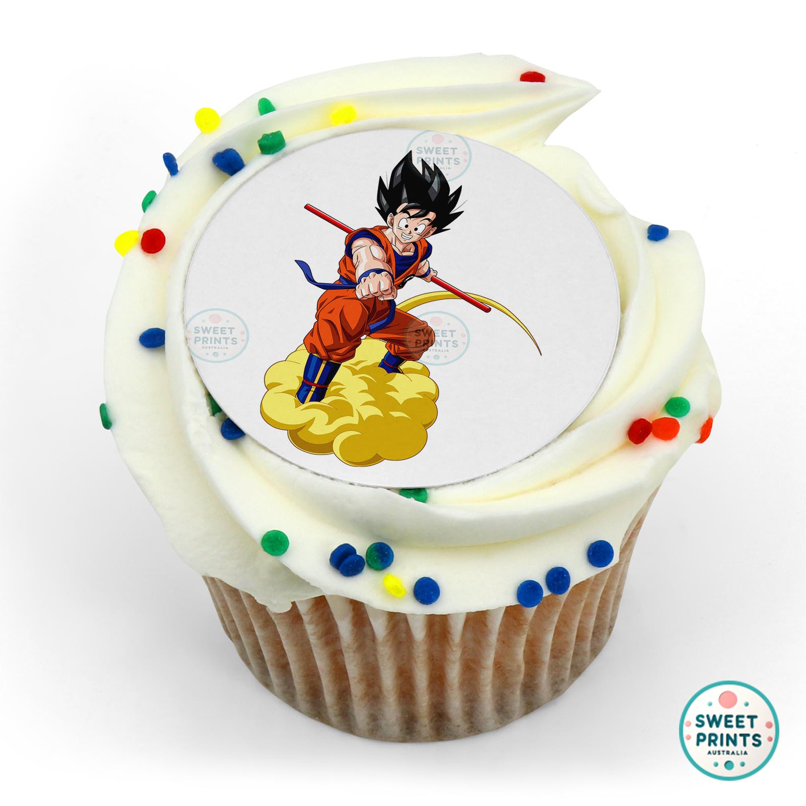Goku On Cloud edible cake topper