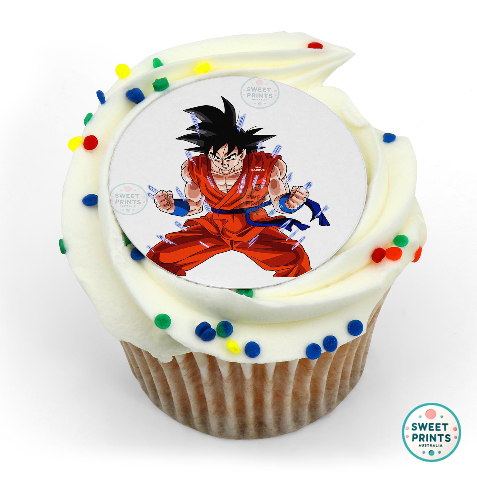 Goku Ready To Fight edible cake topper