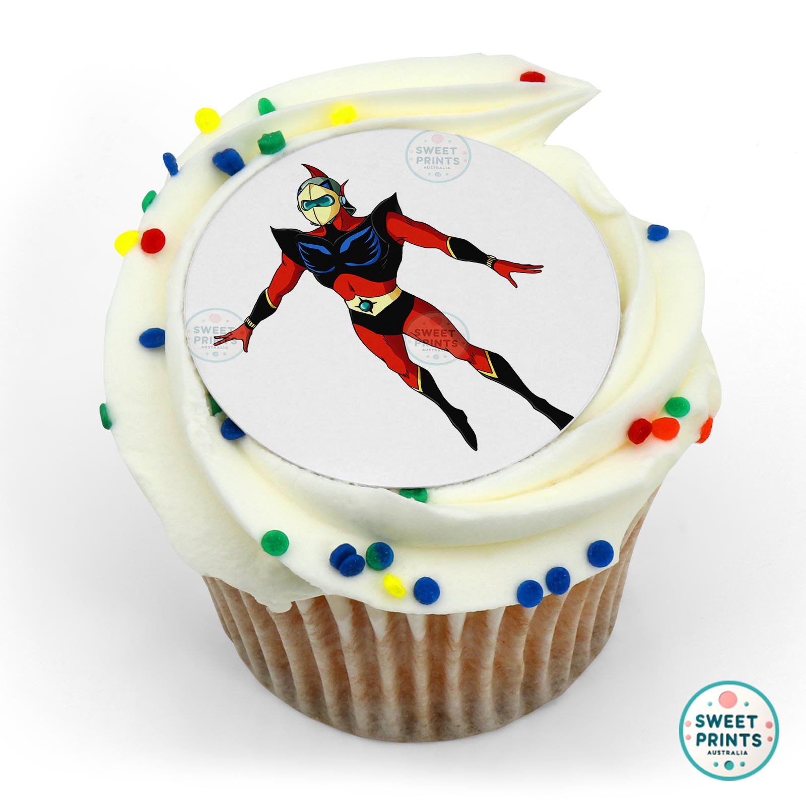 Goldorak Grendizer Character Flying edible cake topper