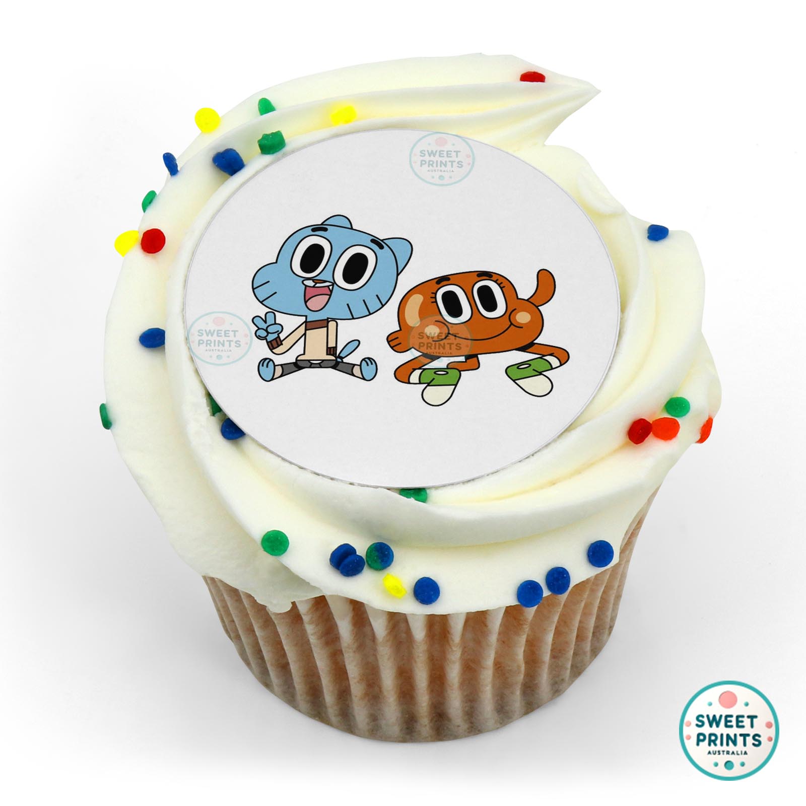 Gumball And Darwin edible cake topper
